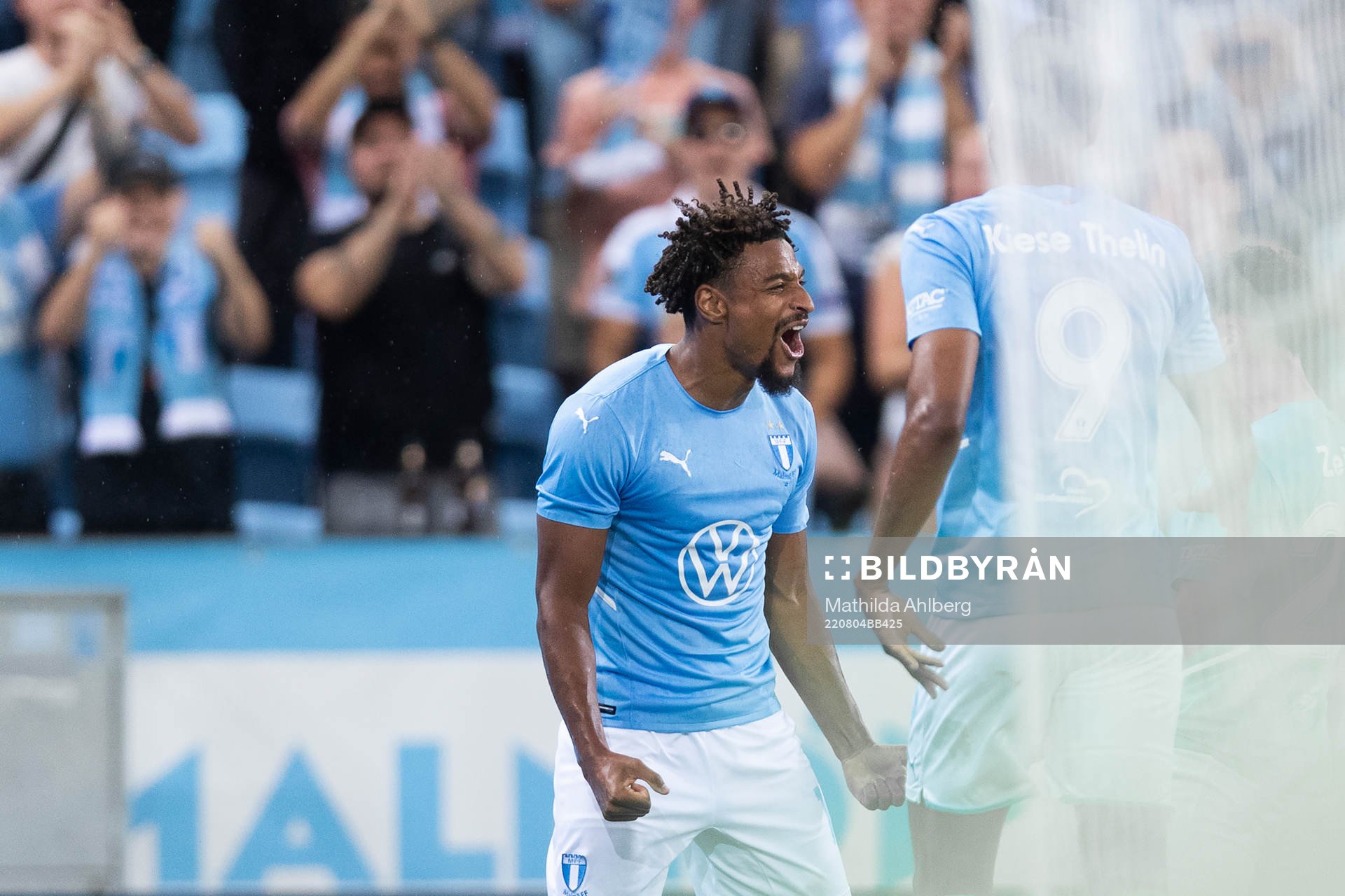 Joseph Ceesay of Malmö FF celebrates