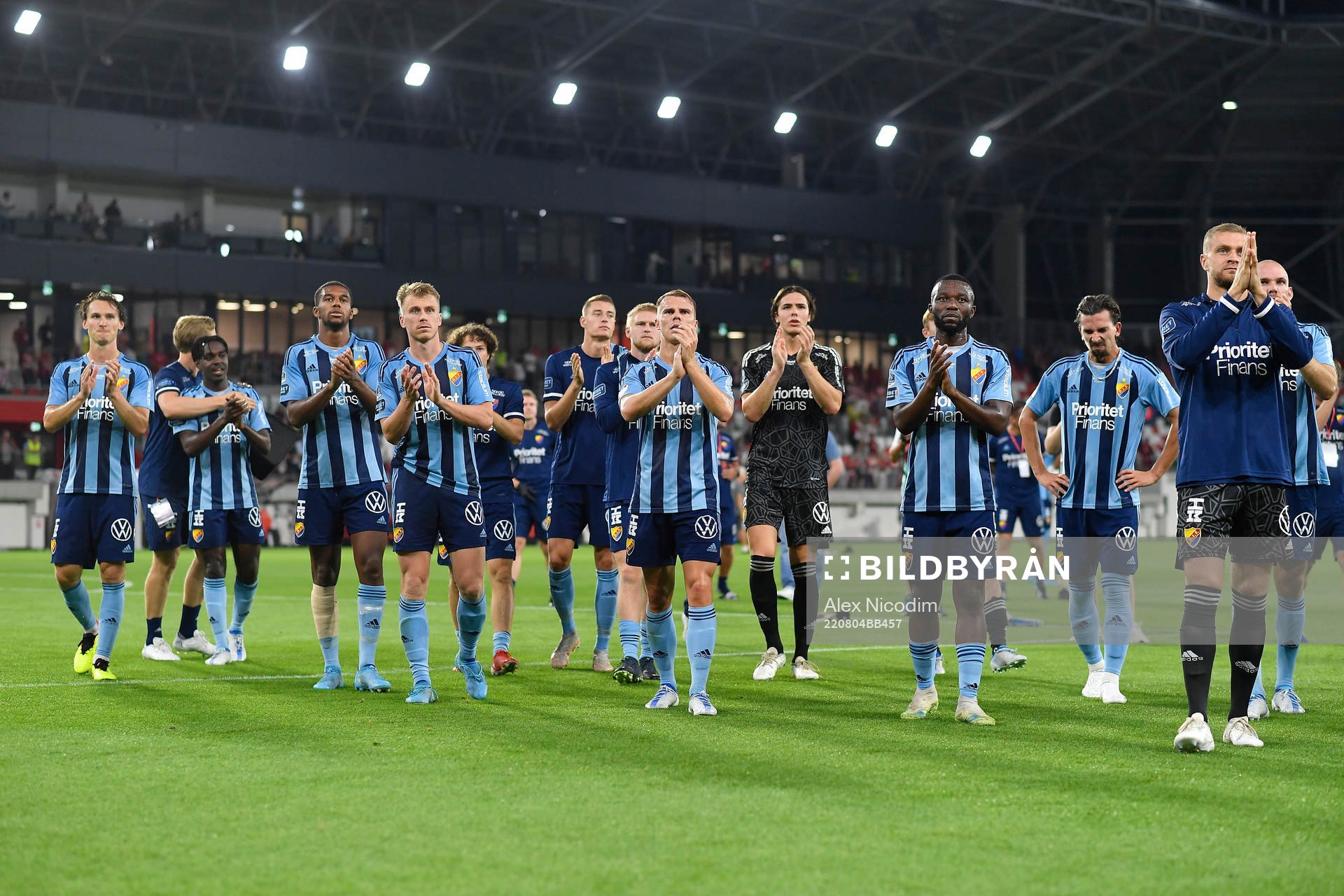 Players of Djurgården celebrate