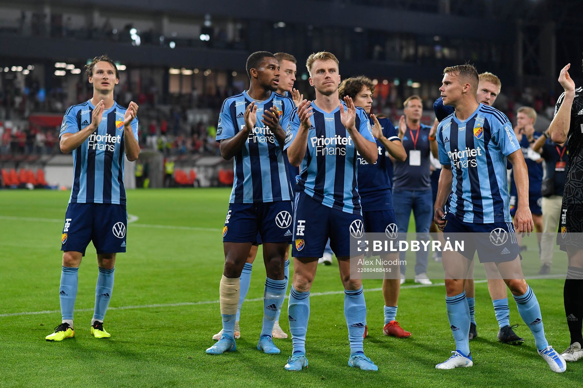 Players of Djurgården celebrate