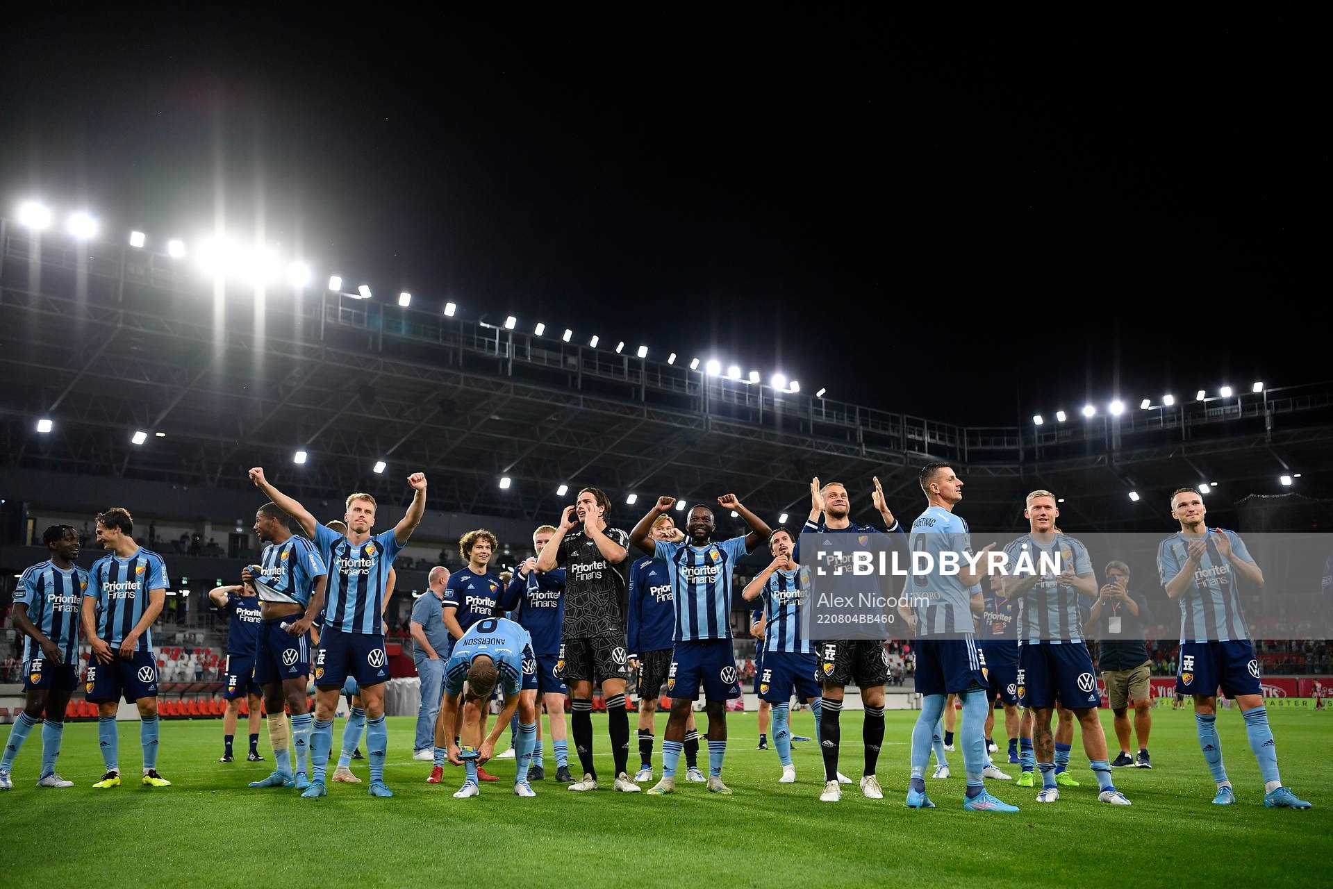 Players of Djurgården celebrate