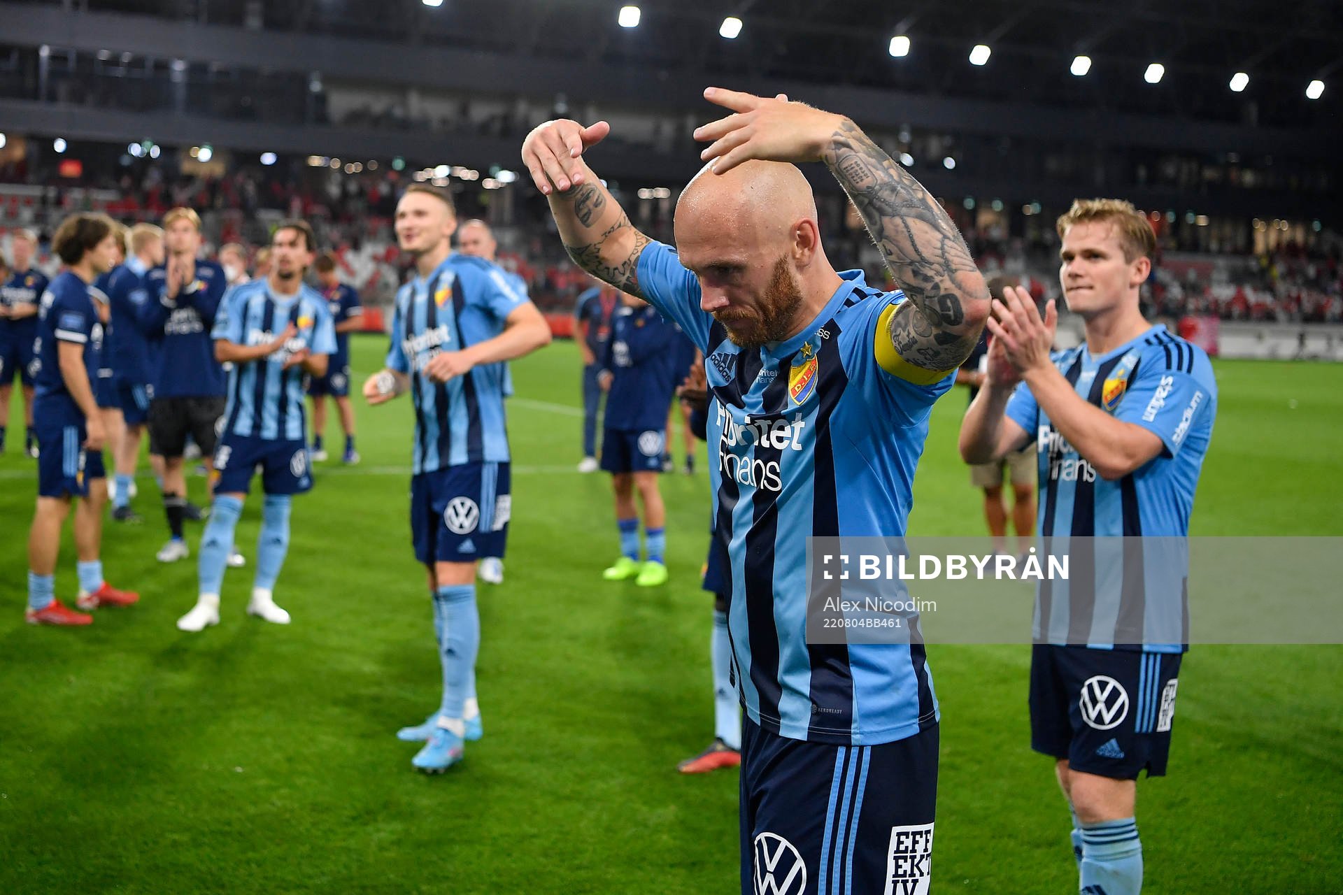 Magnus Eriksson of Djurgården celebrate