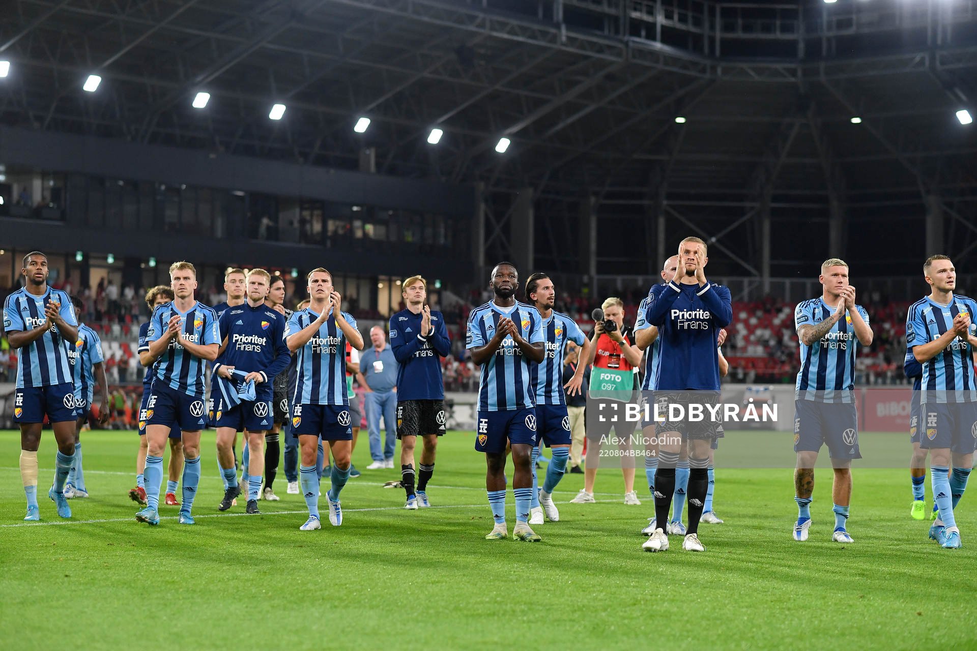 Players of Djurgården celebrate