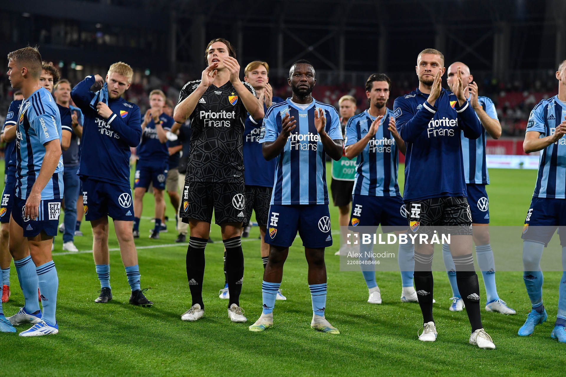 Players of Djurgården celebrate