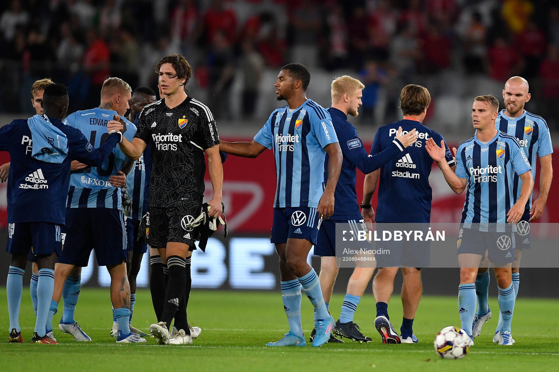 Players of Djurgården celebrate