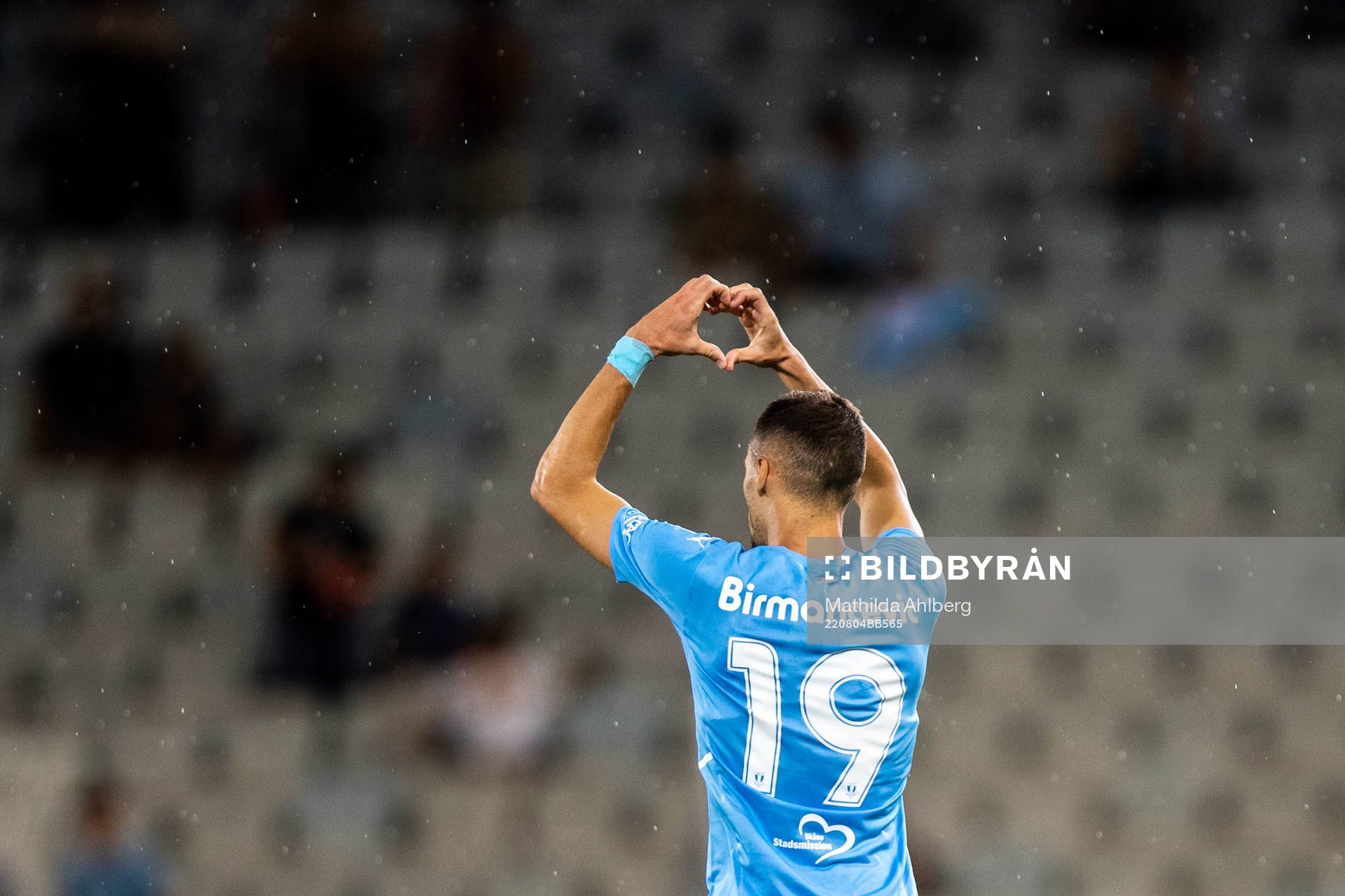Veljko Birmancevic of Malmö FF celebrates
