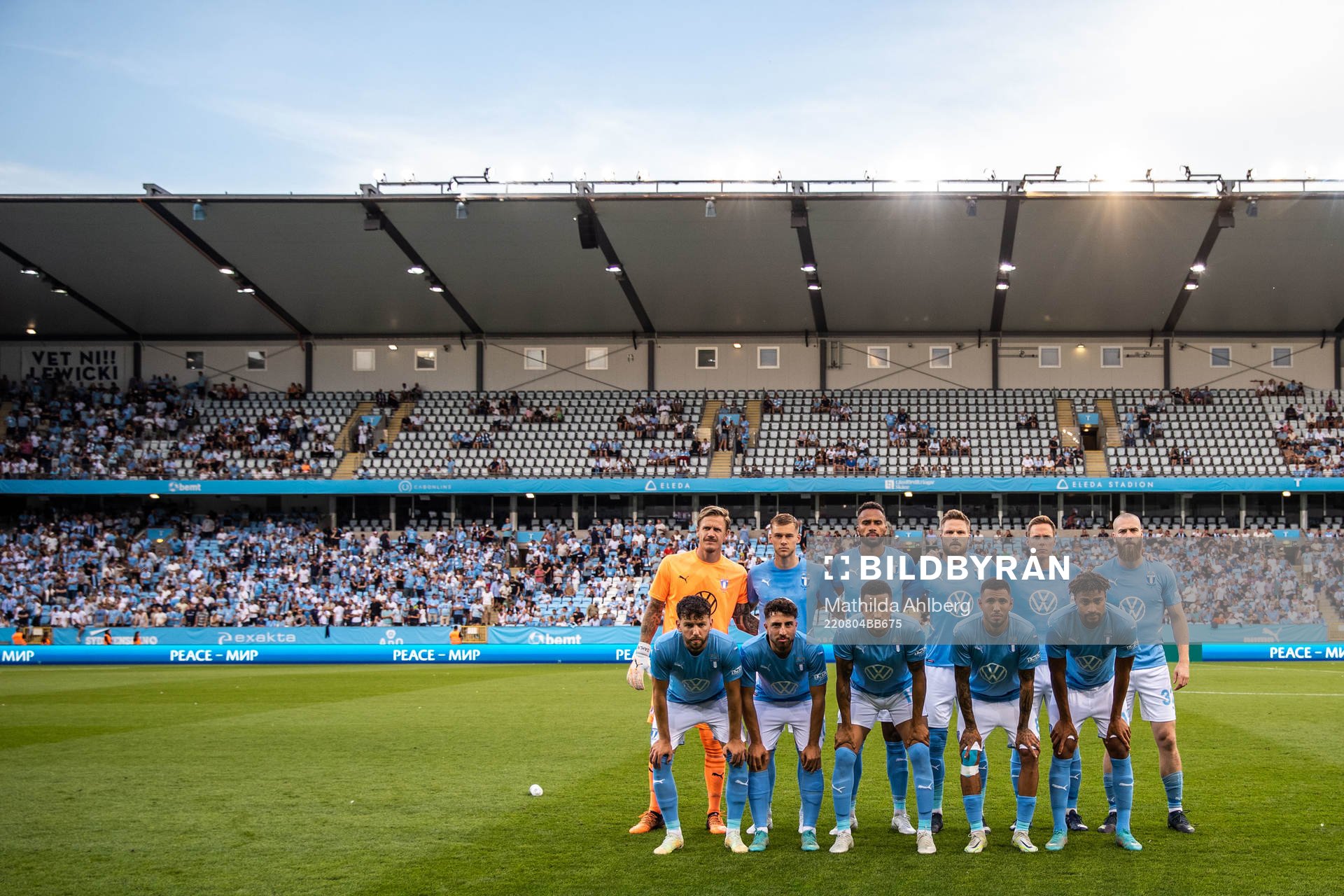 Starting eleven of Malmö FF  the UEFA Europa League