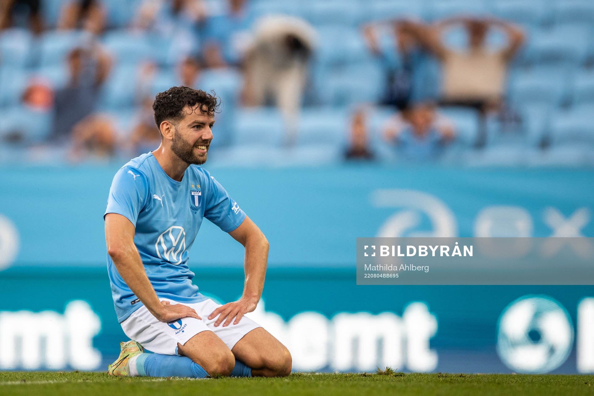 Erdal Rakip of Malmö FF looks dejected