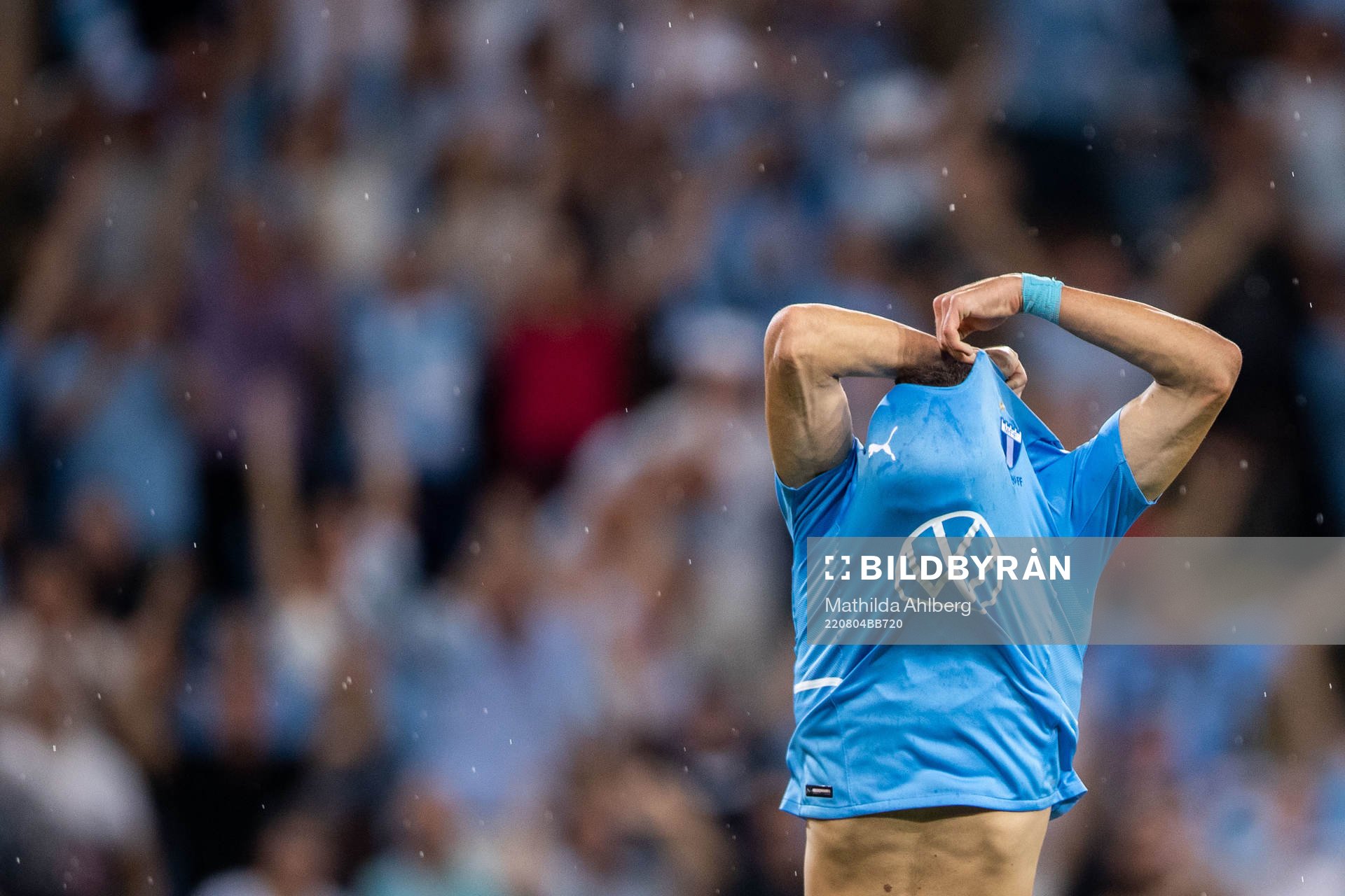 Veljko Birmancevic of Malmö FF celebrates scoring 3-0