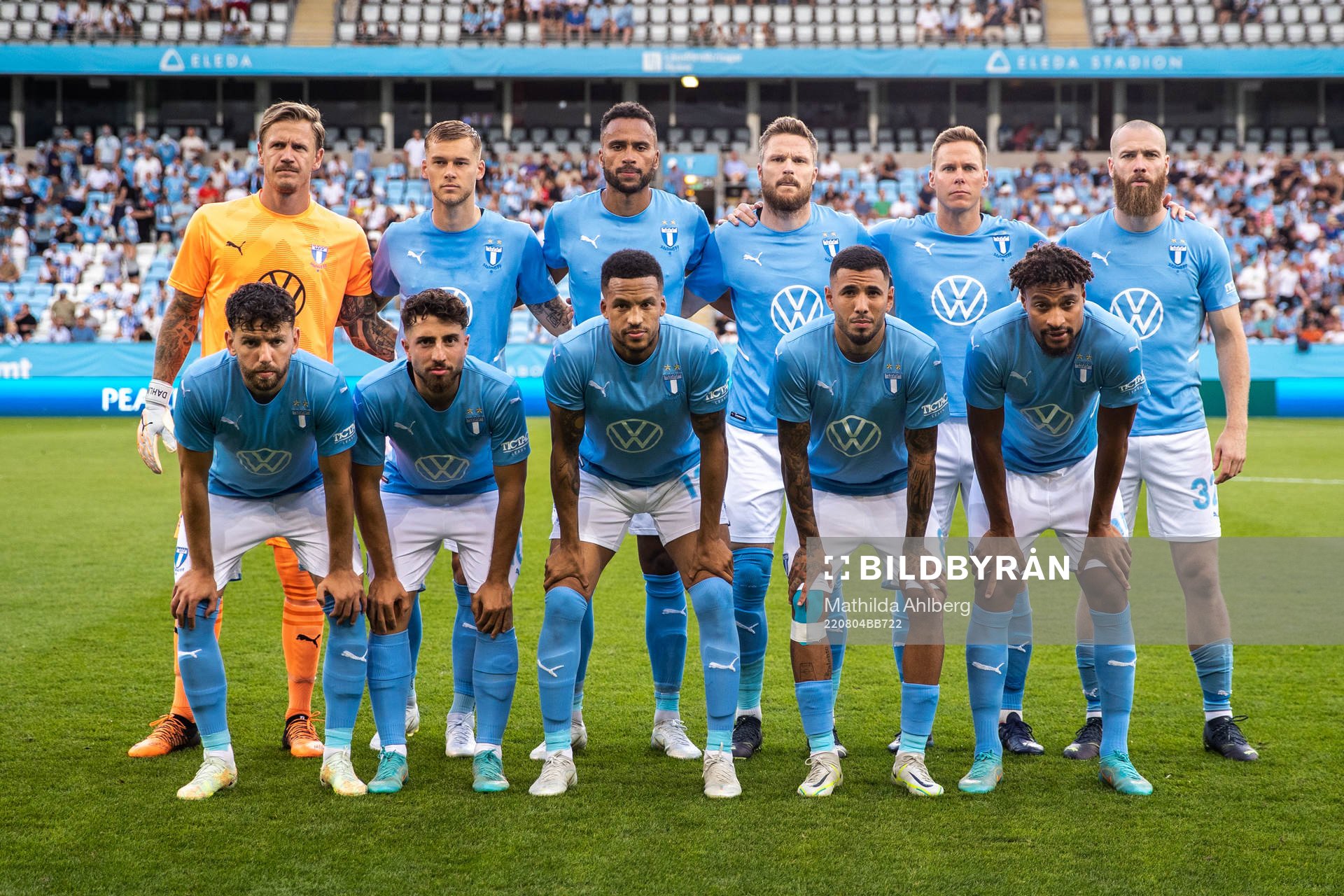 Starting eleven of Malmö FF  the UEFA Europa League