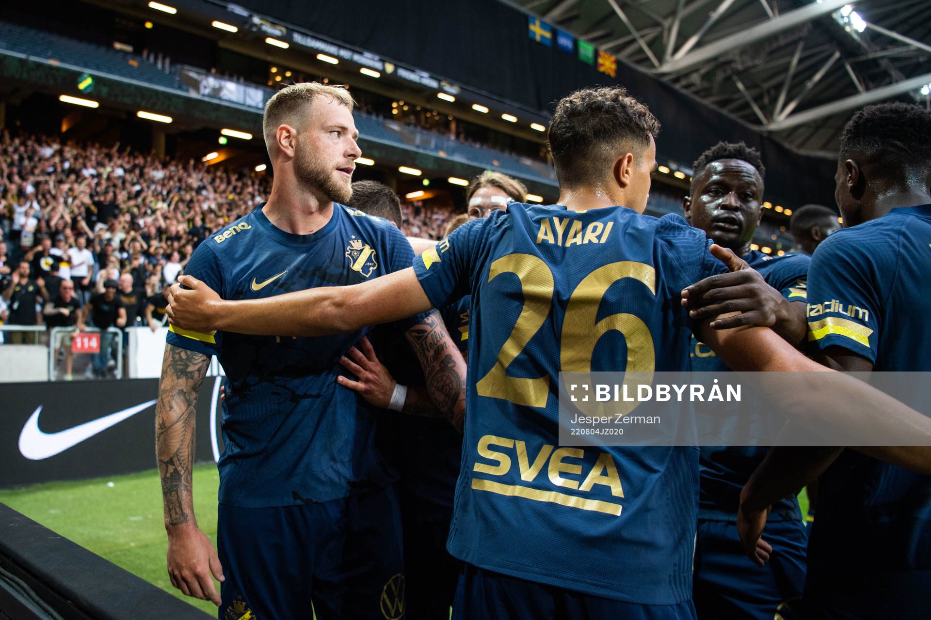 John Guidetti of AIK celebrates