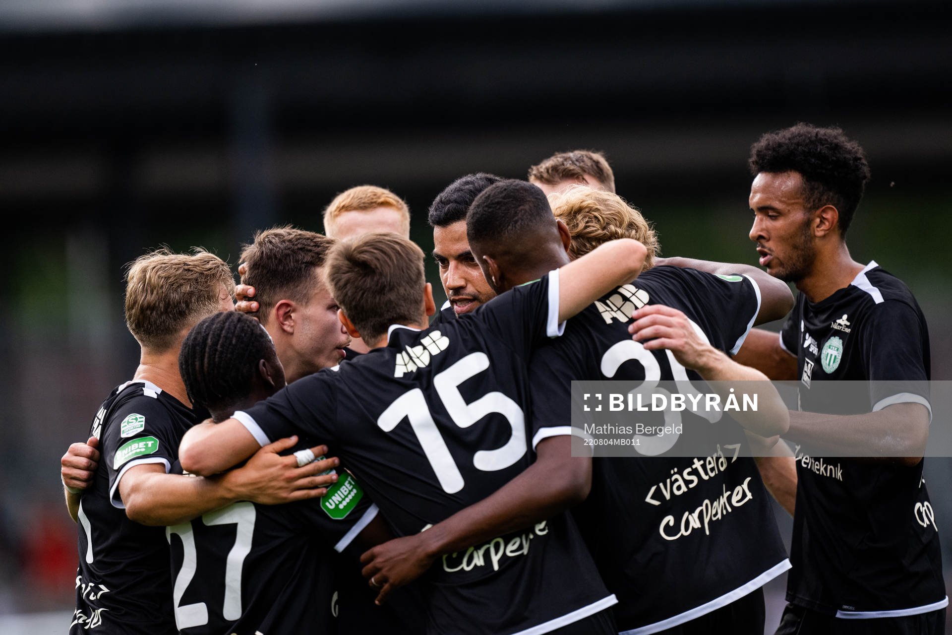 Västerås SKs spelare jublar