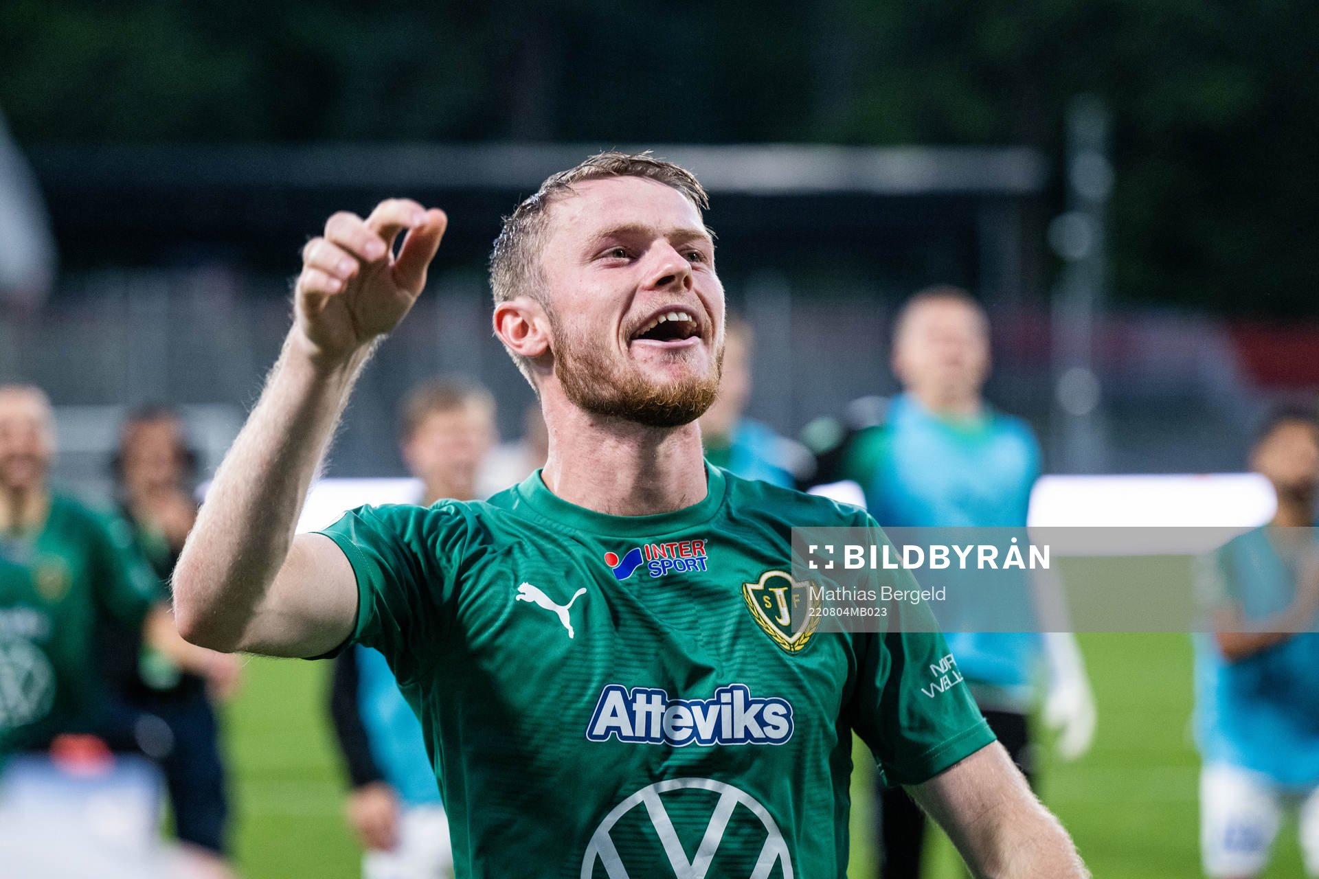 Jönköpings Södras Daniel Ljung jublar