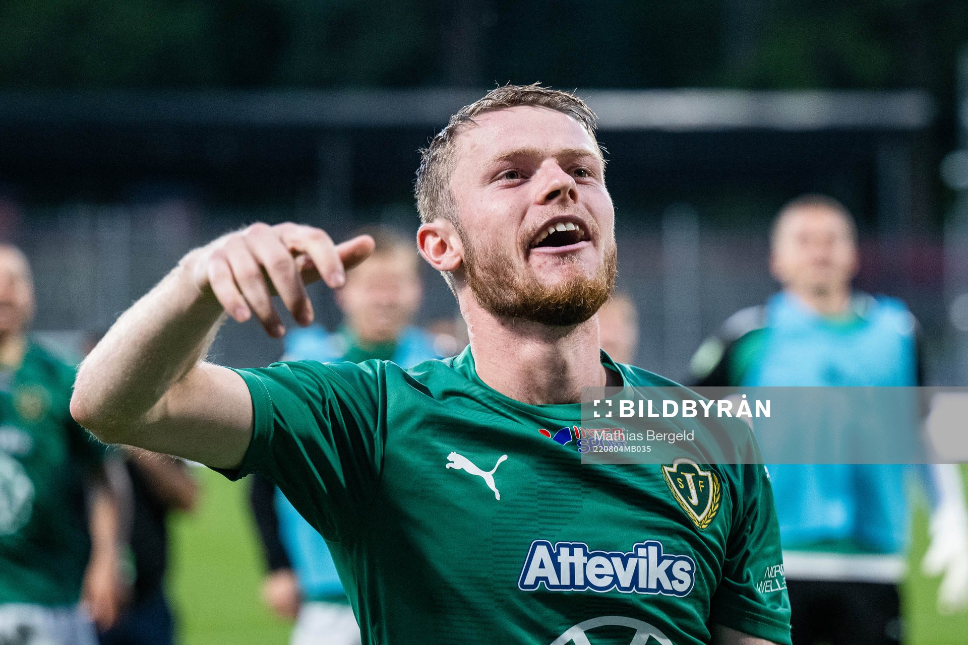 Jönköpings Södras Daniel Ljung jublar