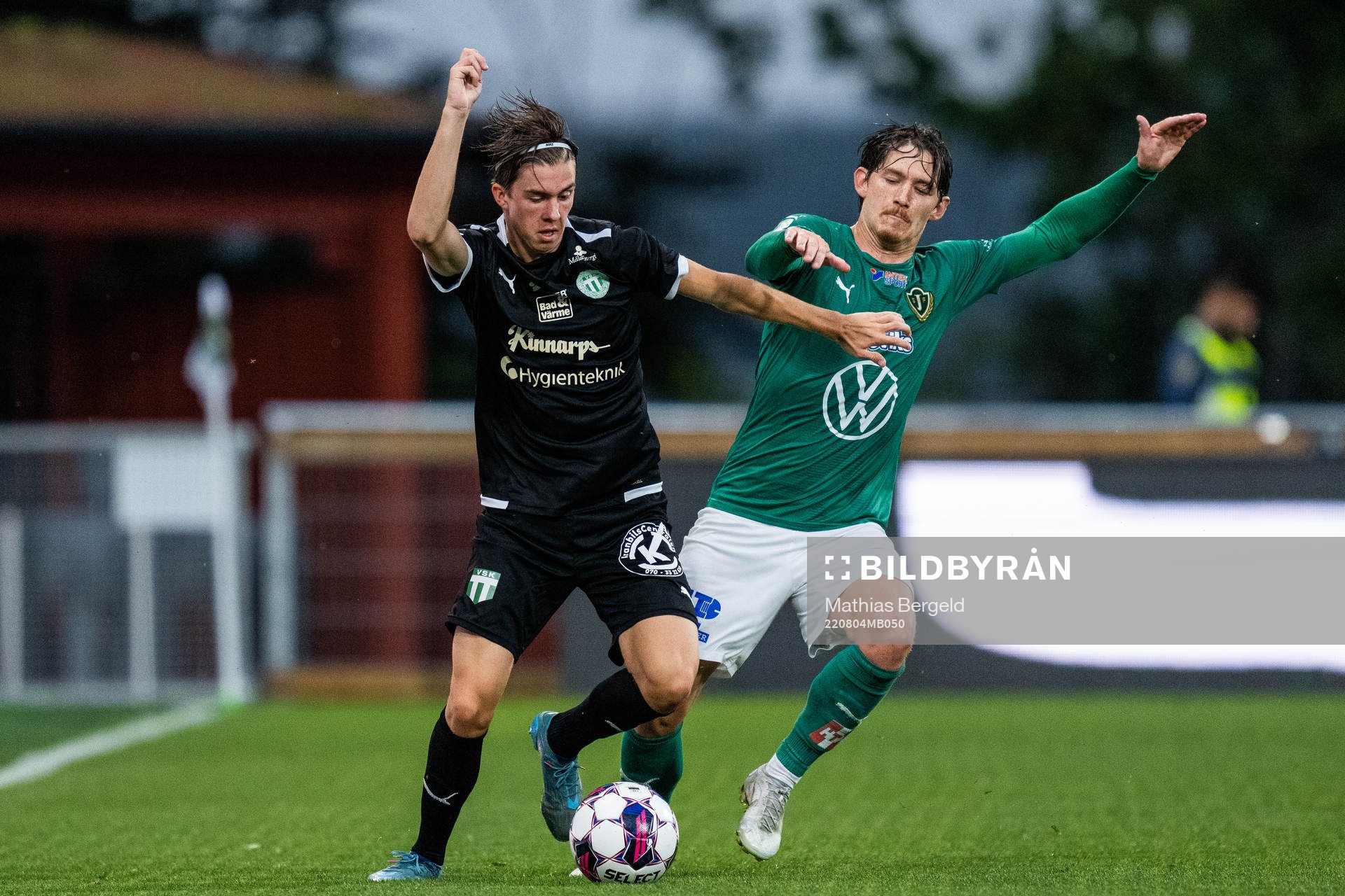 Västerås SKs Max Larsson och Jönköpings Södras Robin