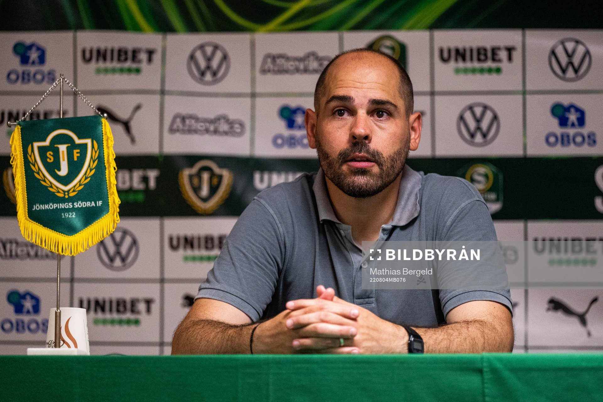 Jönköpings Södras tränare Oscar Garcia Rodrigues på