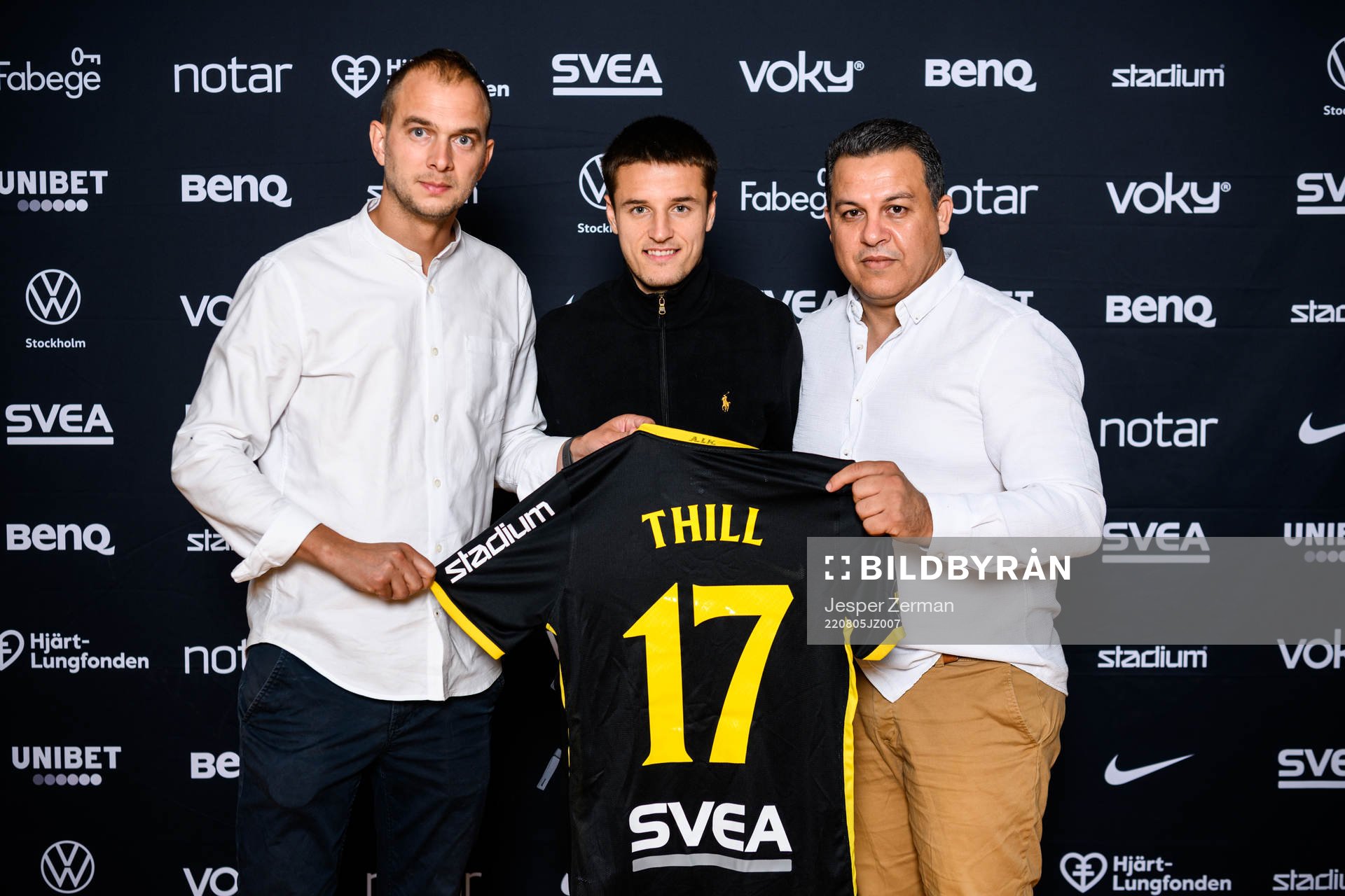s sportchef Henrik Jurelius, Vincent Thill och Ahmed Nouma
