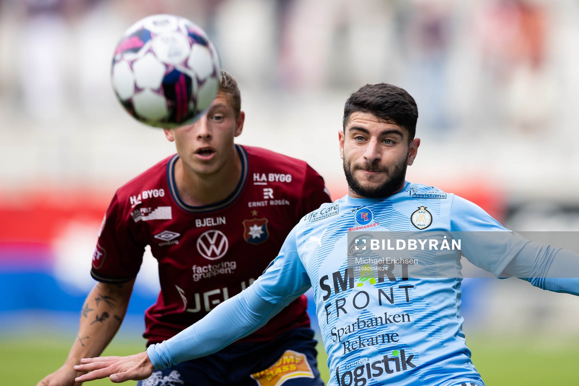 Örgrytes Anton Andreasson och AFC Eskilstunas André