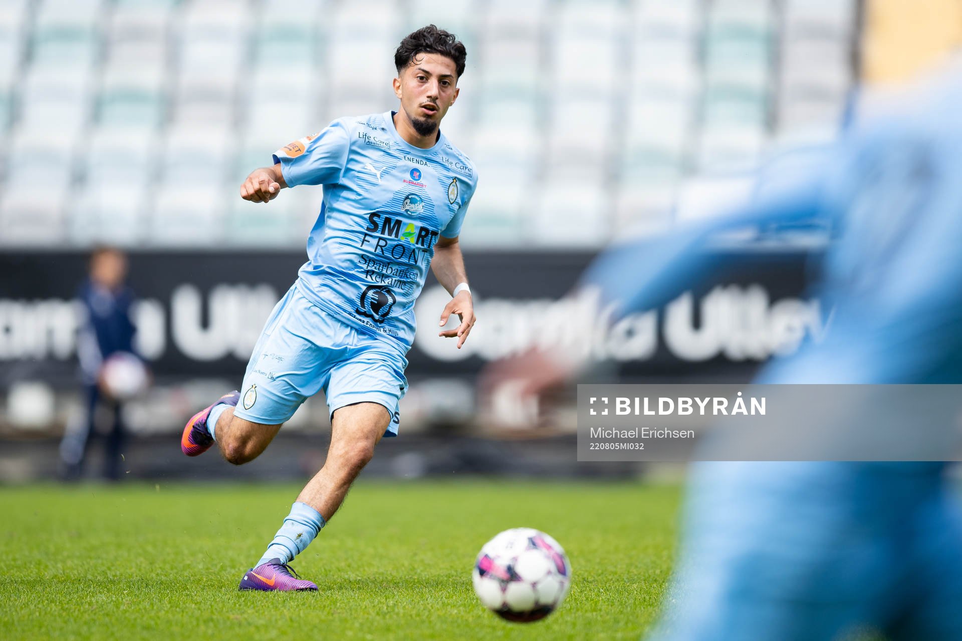 AFC Eskilstunas Samir Maarouf under fotbollsmatchen i Superettan mellan Örgryte och AFC Eskilstuna den 5 augusti 2022 i Göteborg. 