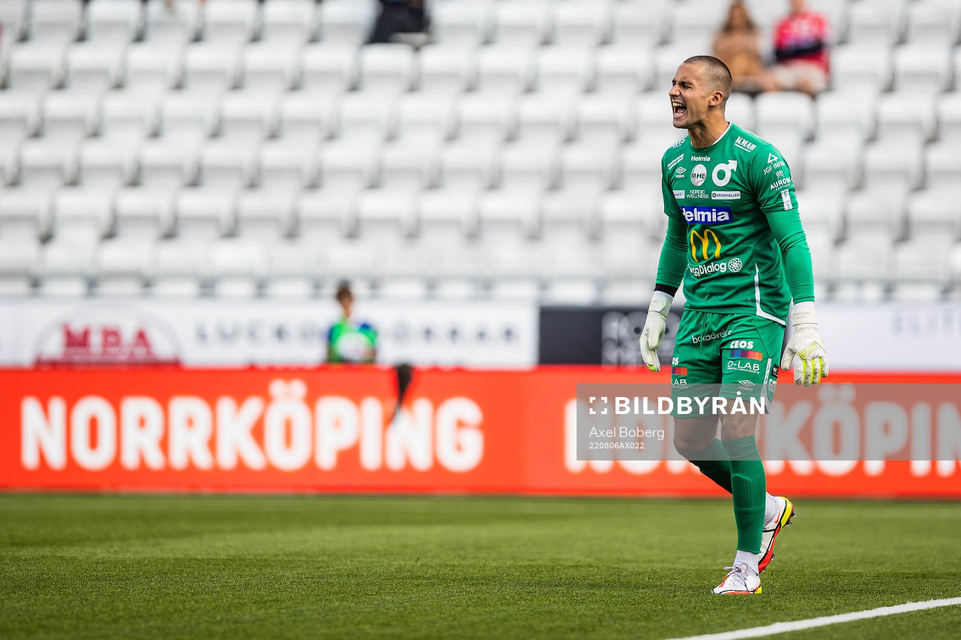 Degerfors målvakt Alfie Malik Whiteman