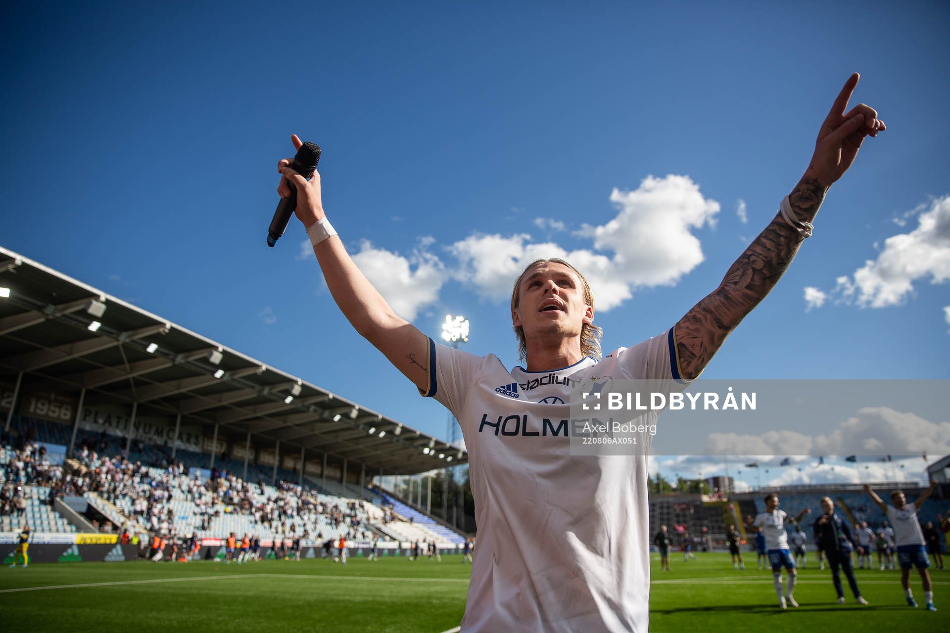 IFK Norrköpings Arnor Sigurdsson jublar