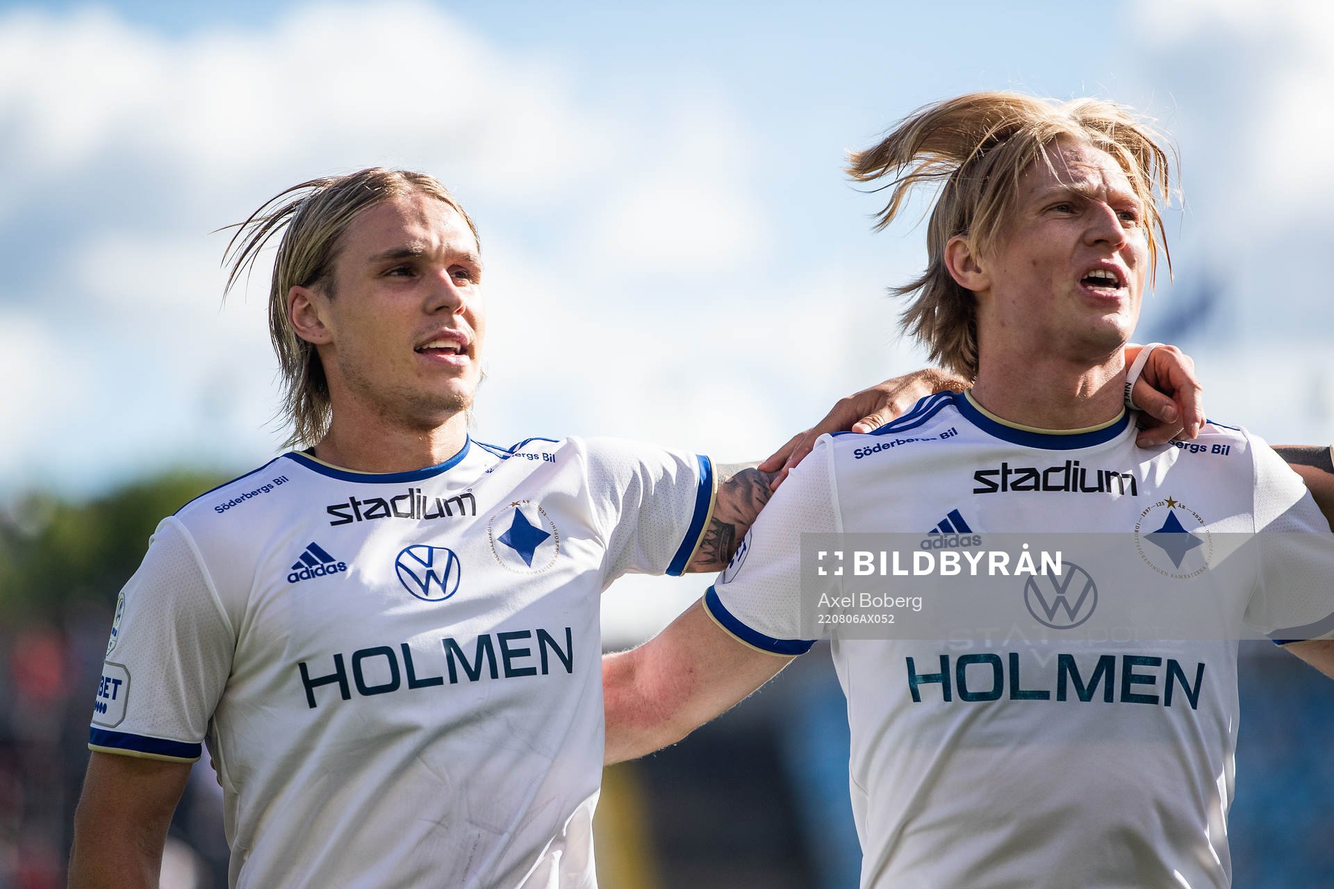 IFK Norrköpings Arnor Sigurdsson och Daniel Fritz Eid i