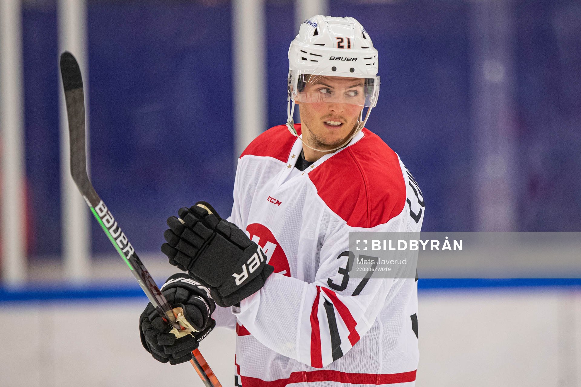 OM21 All-Stars Isac Lunderström jublar