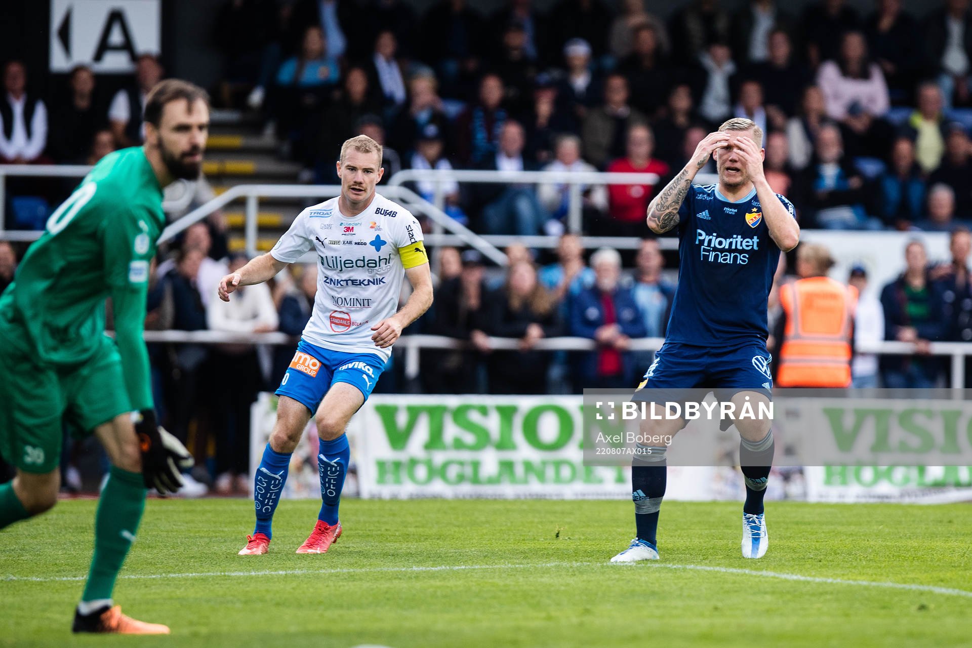 Djurgårdens Victor Edvardsen deppar