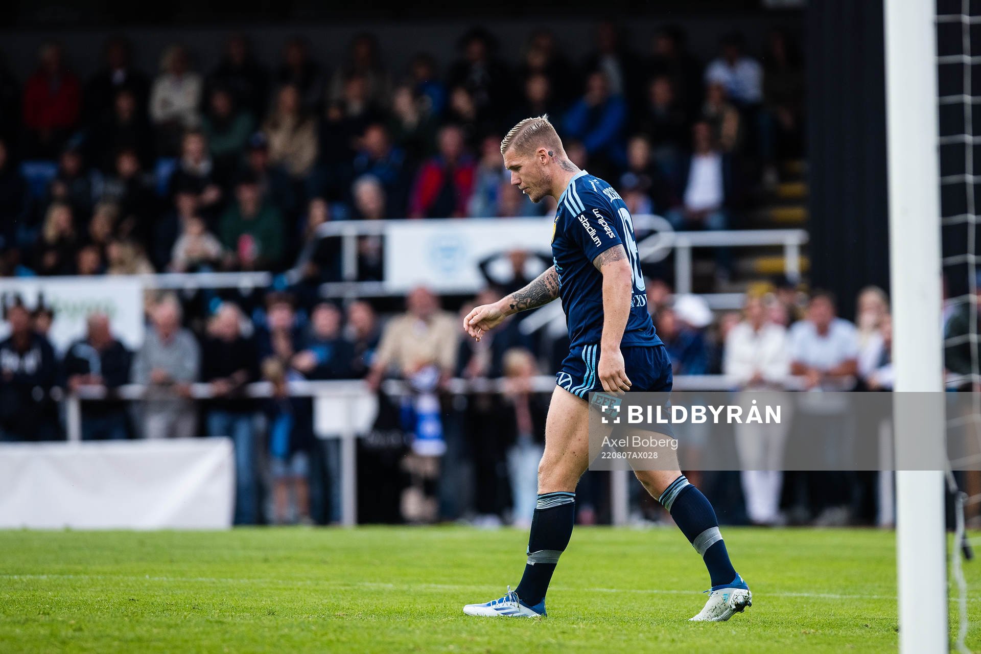 Djurgårdens Victor Edvardsen deppar