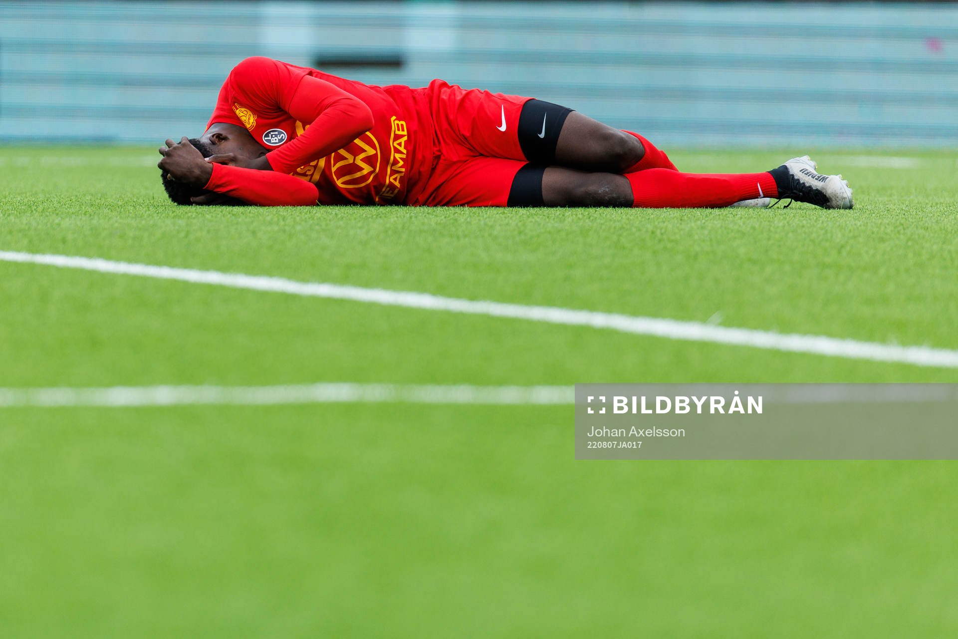 Landskronas Ousmane Diawara har ont