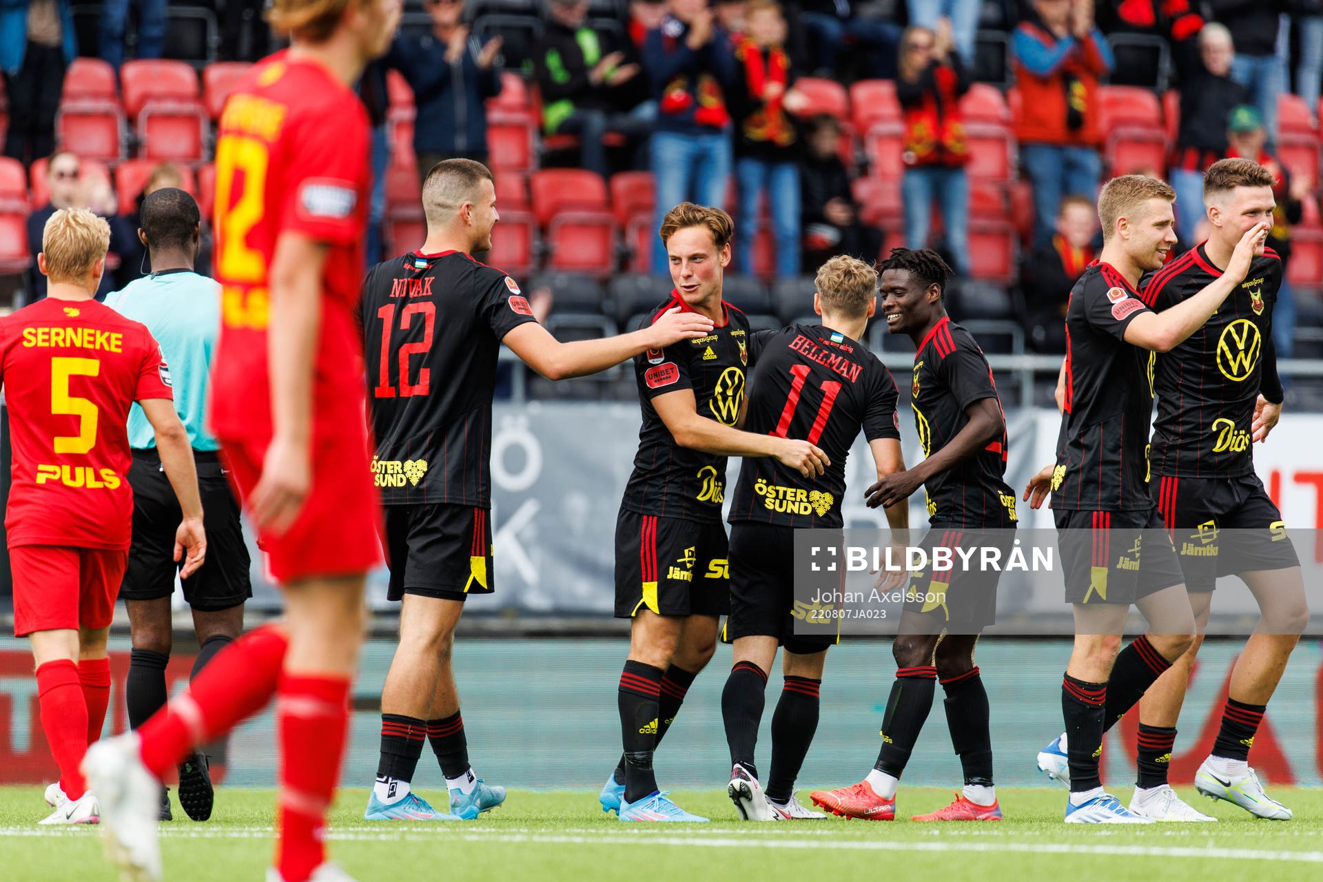 Östersunds Cesar Weilid jublar