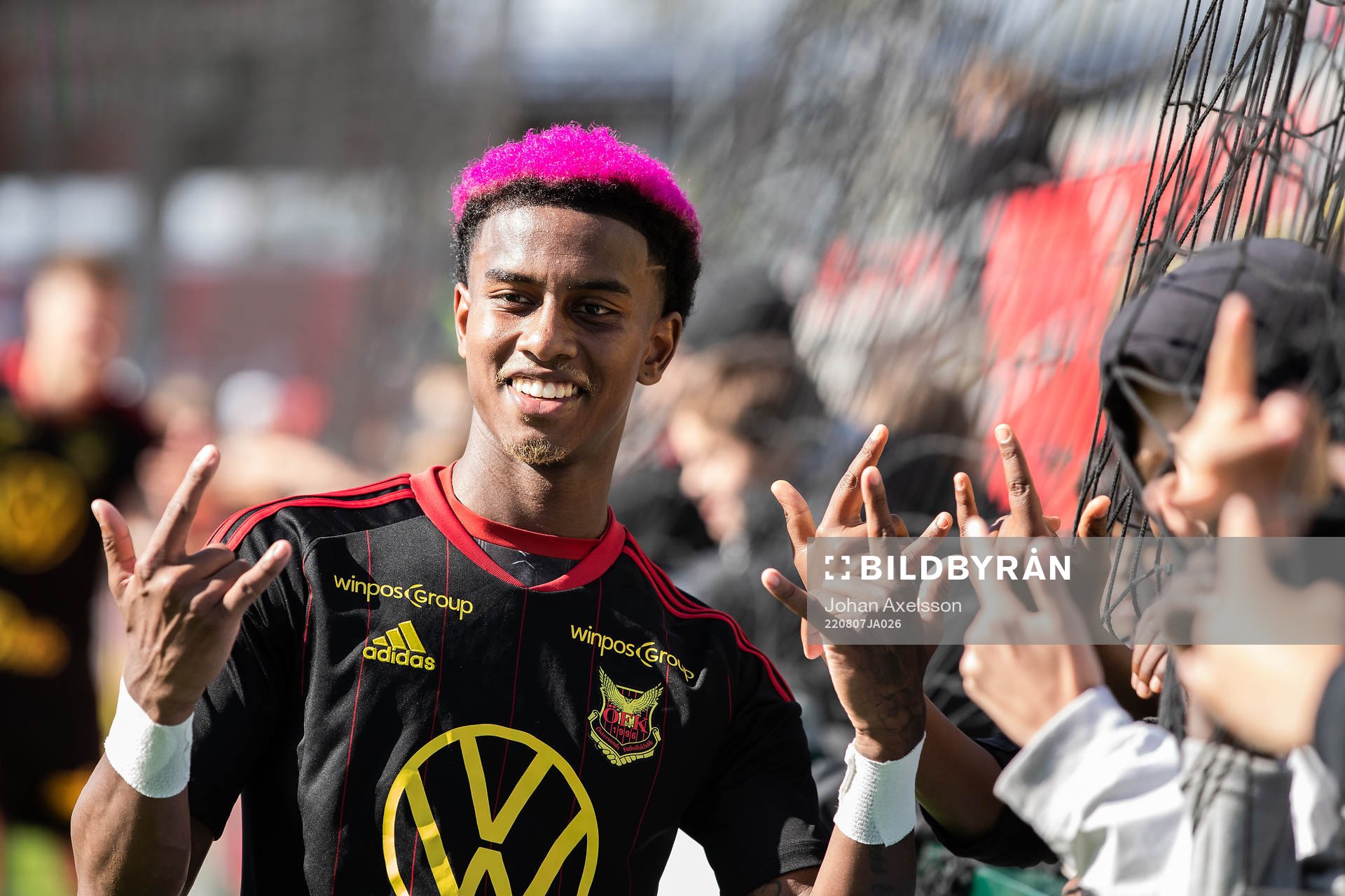 Östersunds Cesar Weilid jublar
