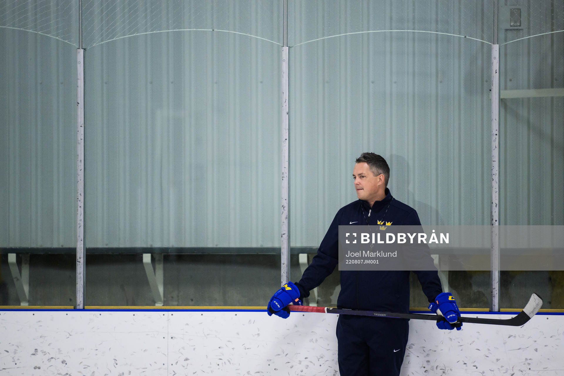 Head coach Tomas Montén of the Swedish under-20 national