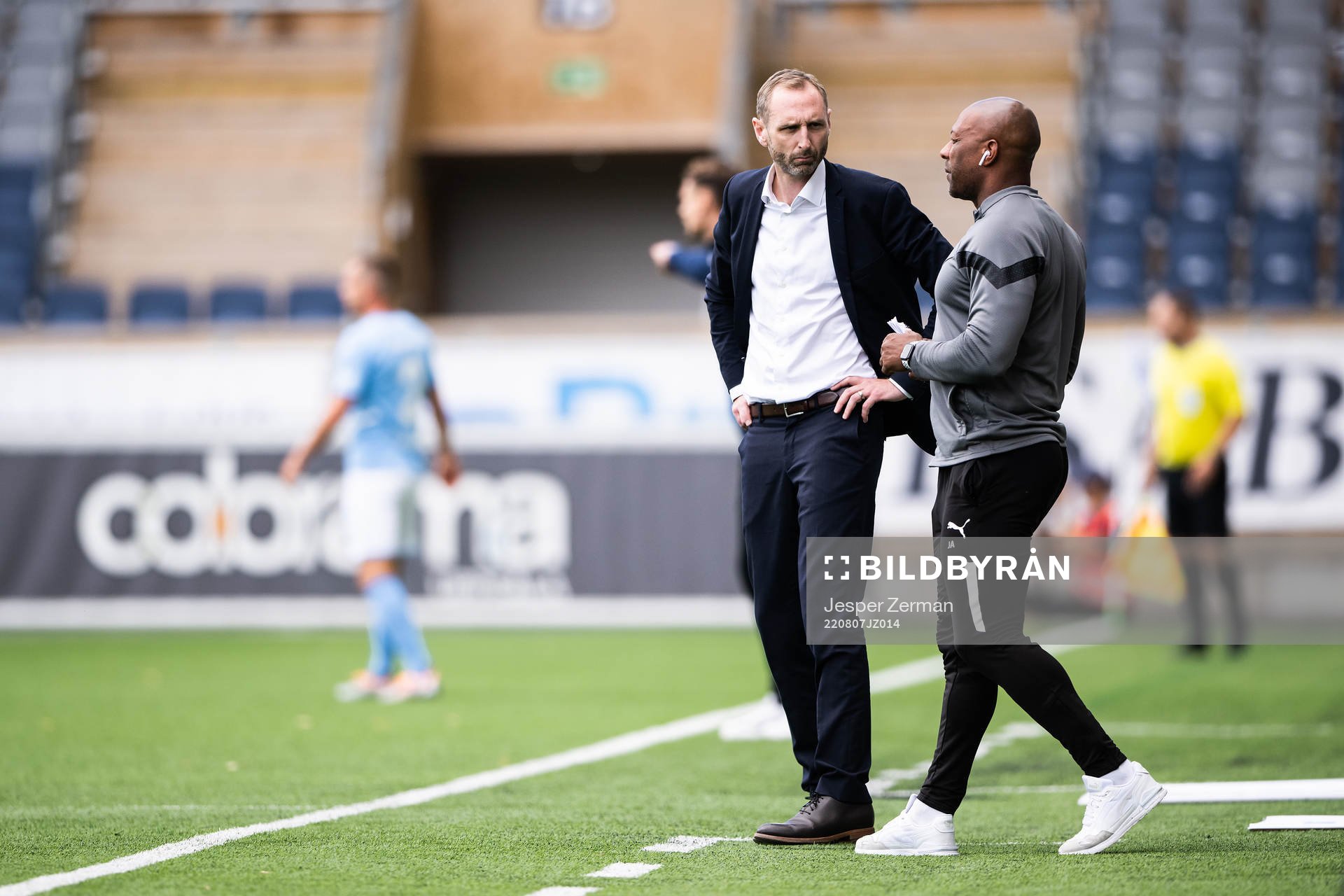 Malmö FFs tränare Andreas Georgson och assisterande