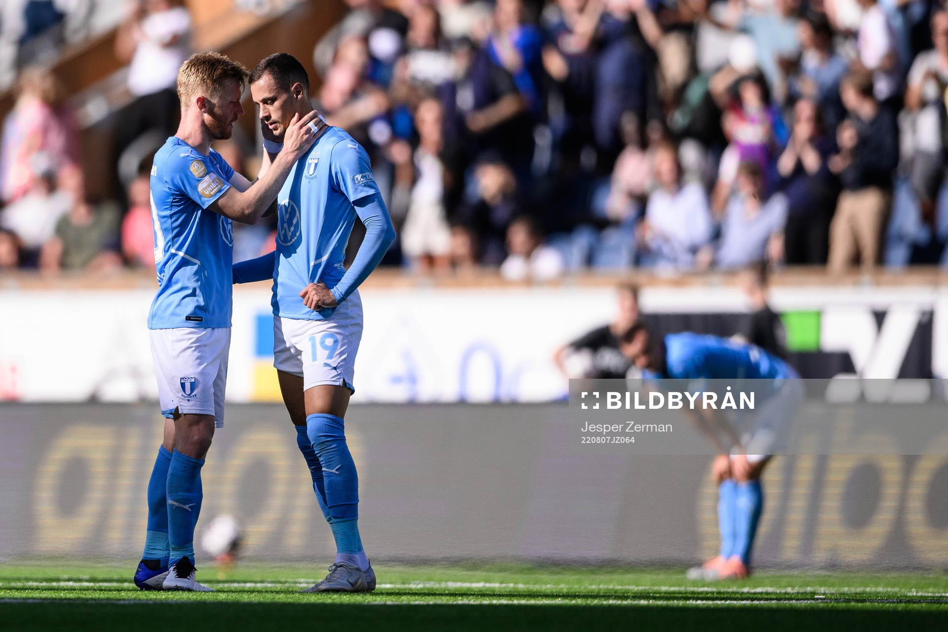 Malmö FFs Anders Christiansen och Veljko Birmancevic deppar