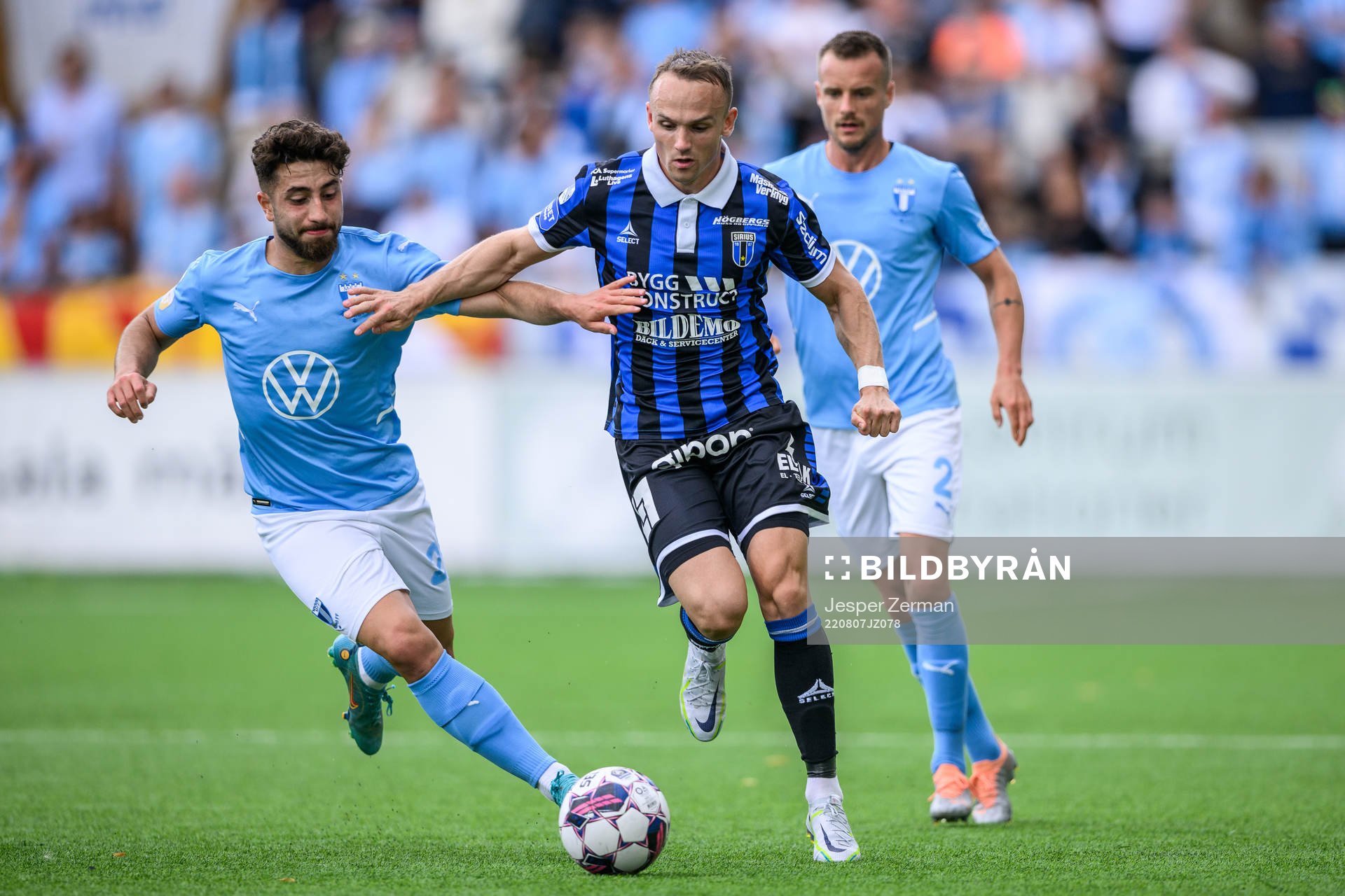 Malmö FFs Moustafa Zeidan och Sirius Aron Bjarnason