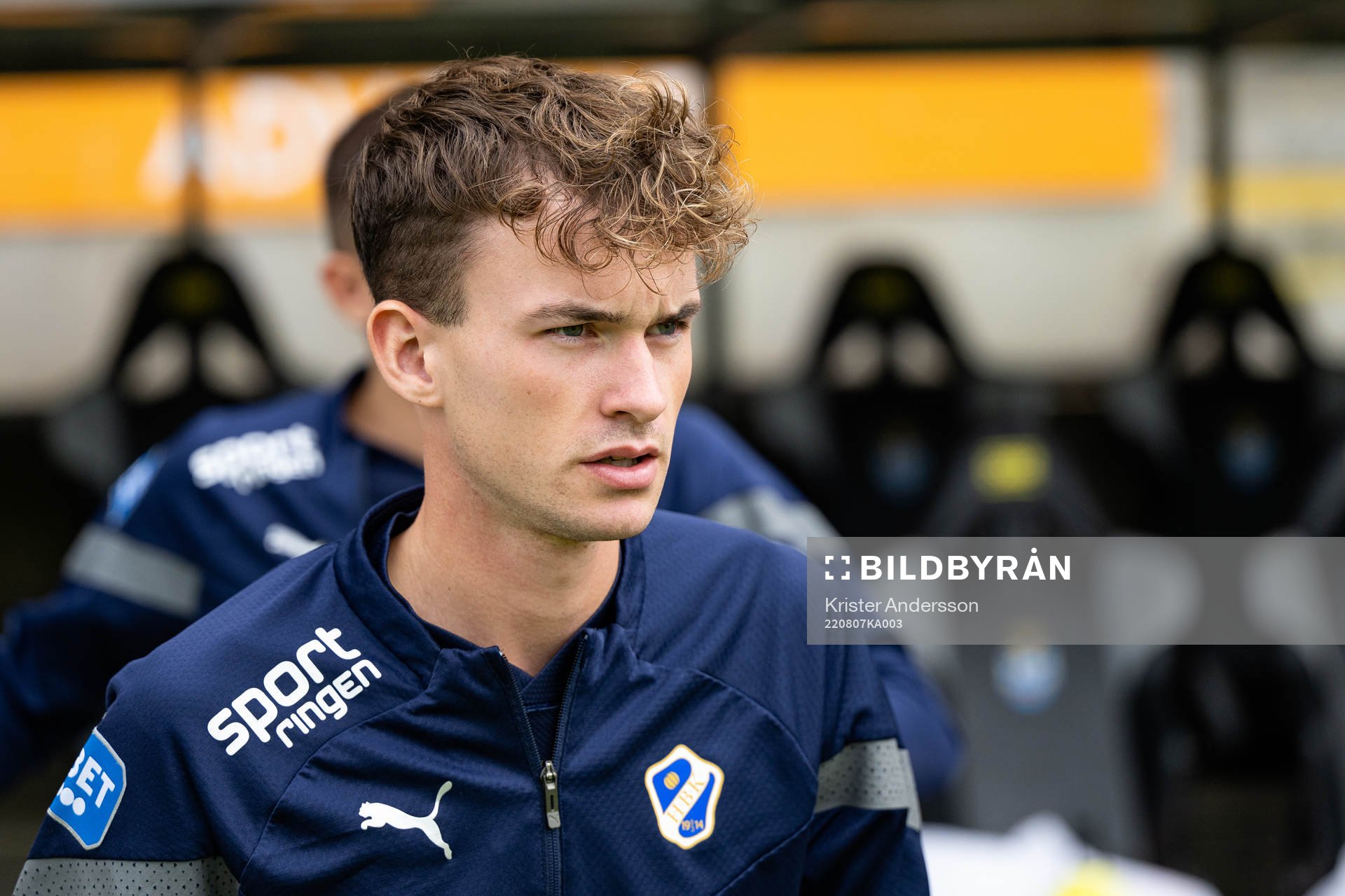 Halmstads Alexander Johansson före fotbollsmatchen i