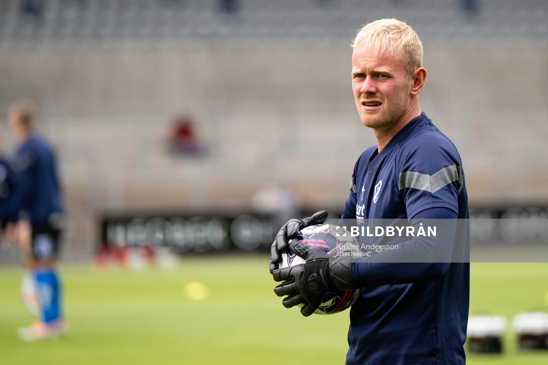 Halmstads Malte Påhlsson före fotbollsmatchen i