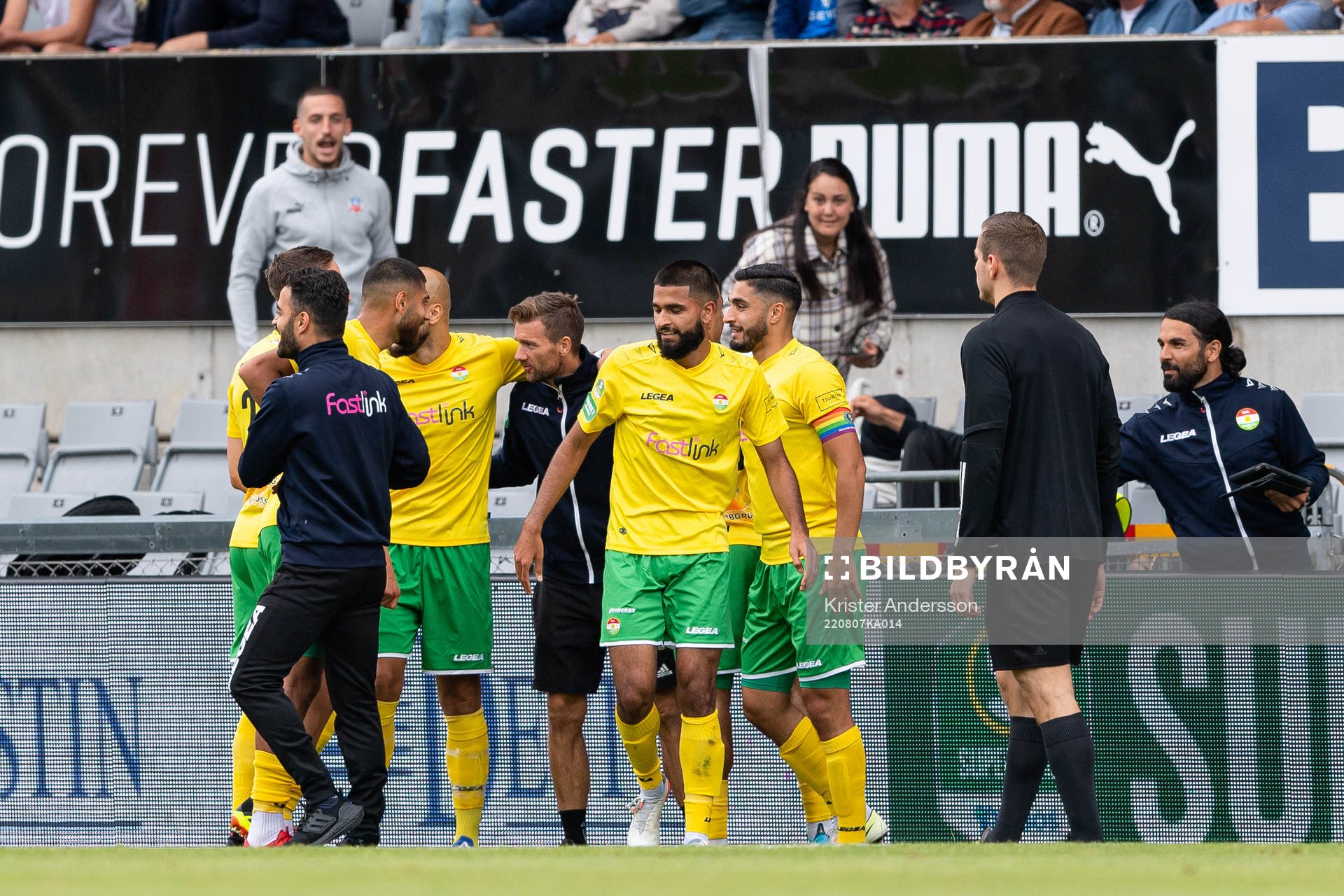 Dalkurds spelare jublar