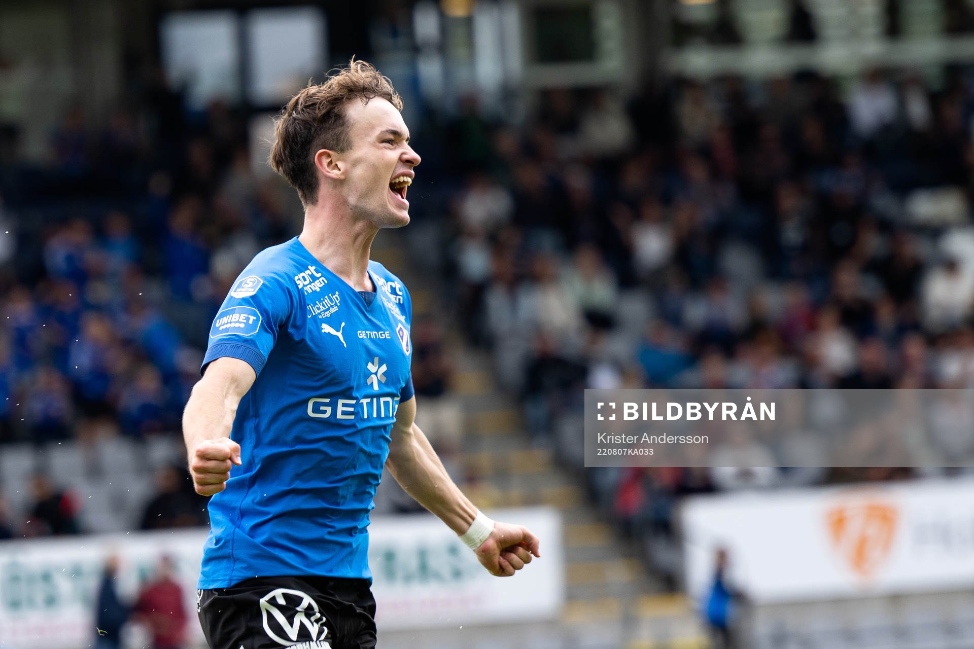 Halmstads Alexander Johansson jublar