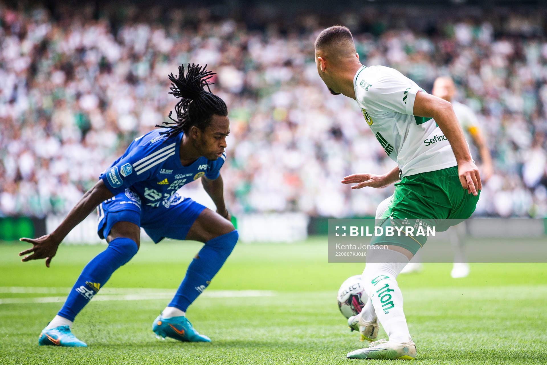 Sundsvalls Ronaldo Damus och Hammarbys Abdelrahman Saidi