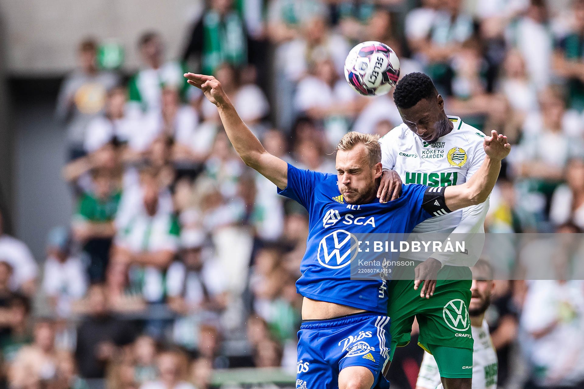 Sundsvalls Pontus Engblom och Hammarbys Shaquille Pinas