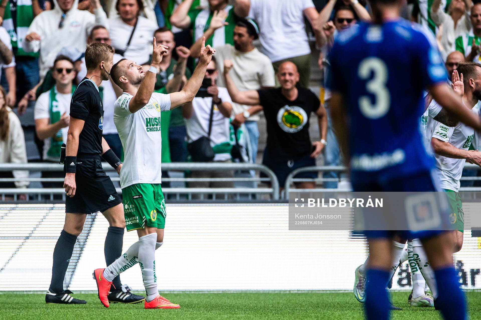 Hammarbys Veton Berisha jublar