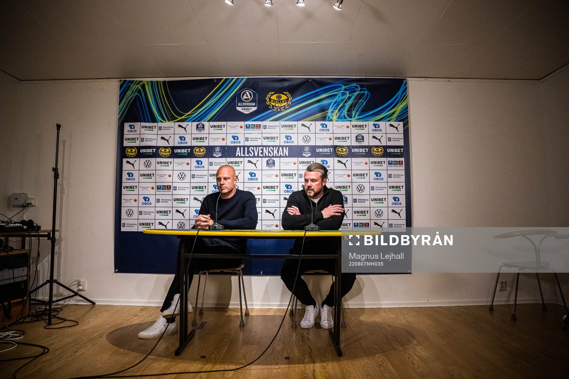Mjällbys tränare Andreas Brännström 0ch Elfsborgs