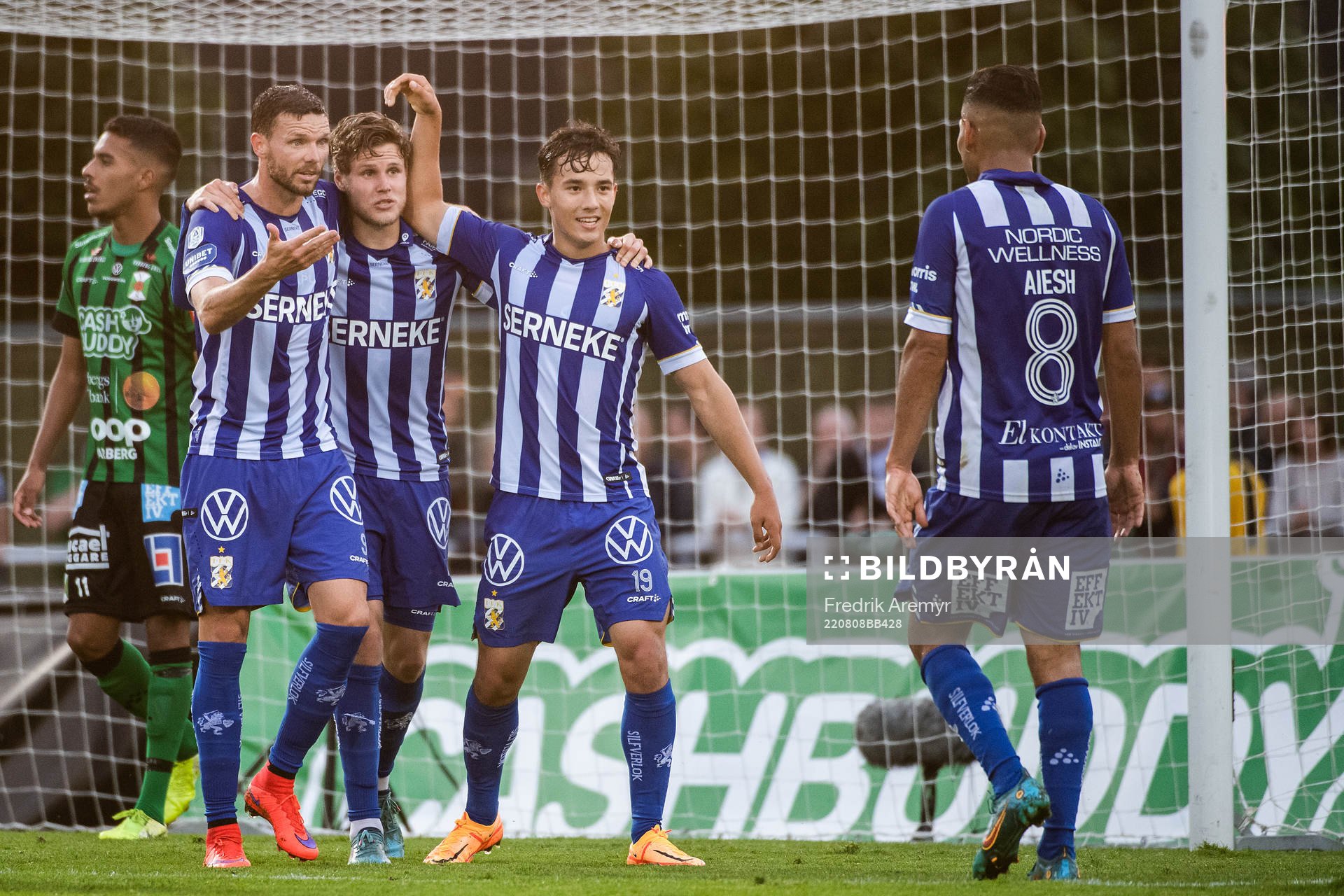 IFK Göteborgs Marcus Berg, Gustaf Norlin och Hussein