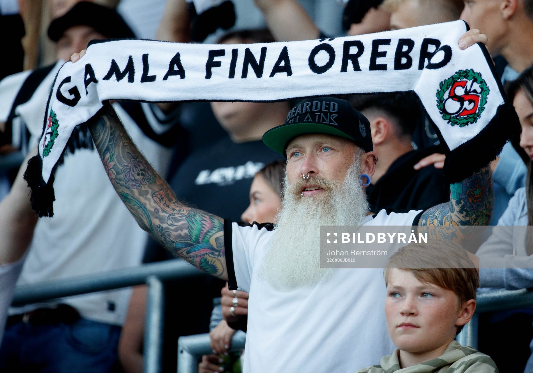 Supporter med halsduk