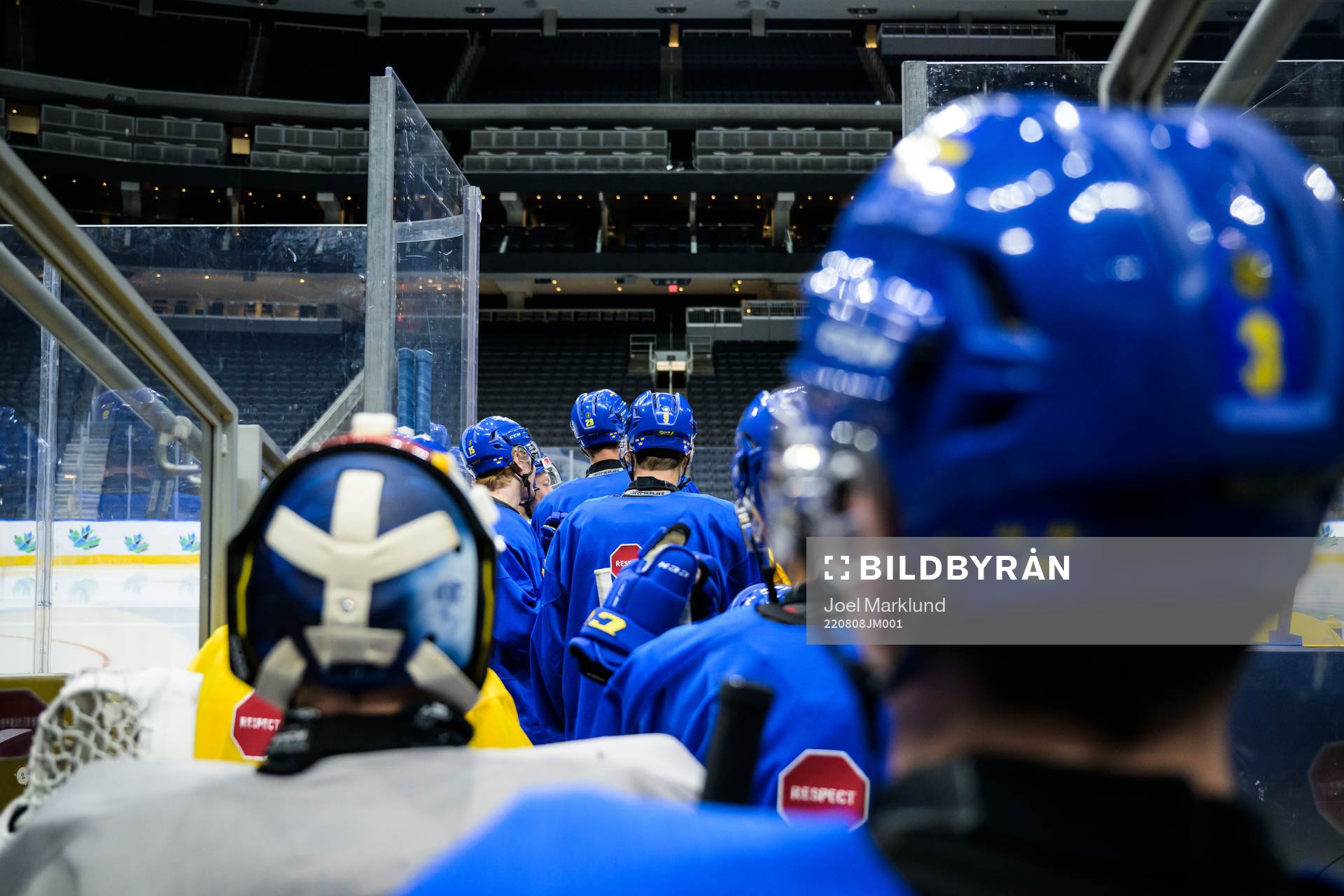 Players of the Swedish under-20 national ice hockey team