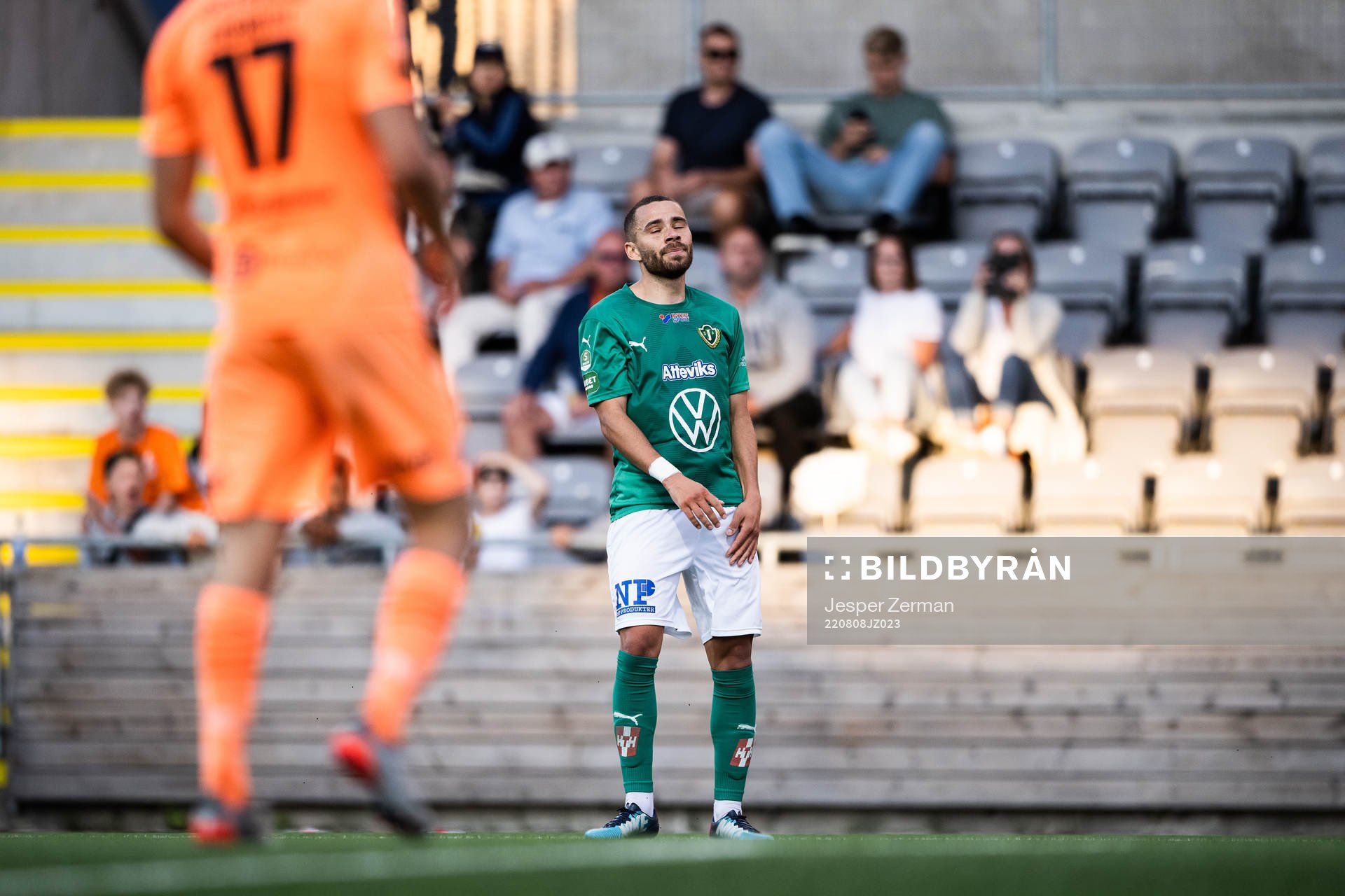 Jönköpings Södras Malkolm Moenza deppar