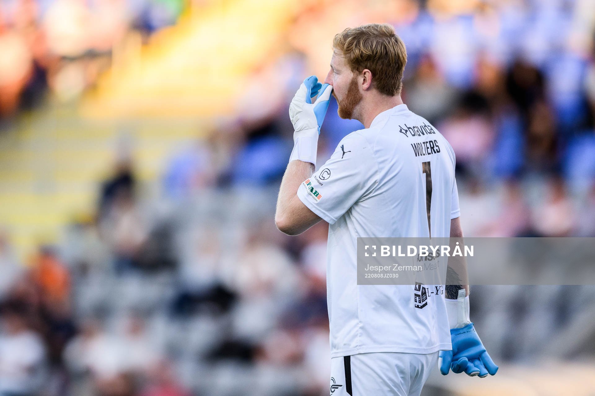AFC Eskilstunas målvakt Nick Wolters deppar