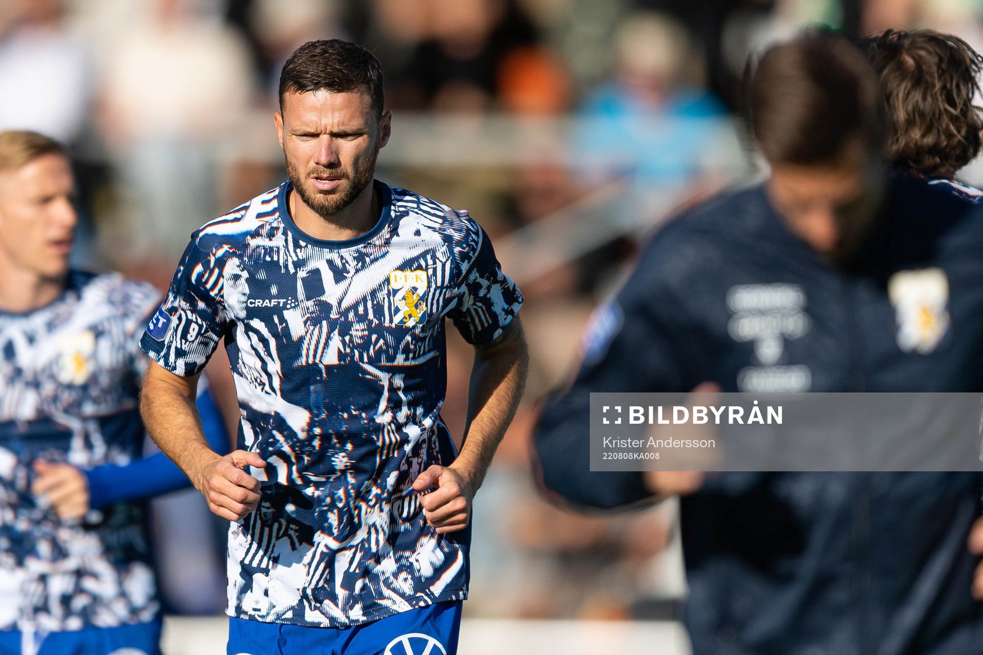 IFK Göteborgs Marcus Berg före fotbollsmatchen i