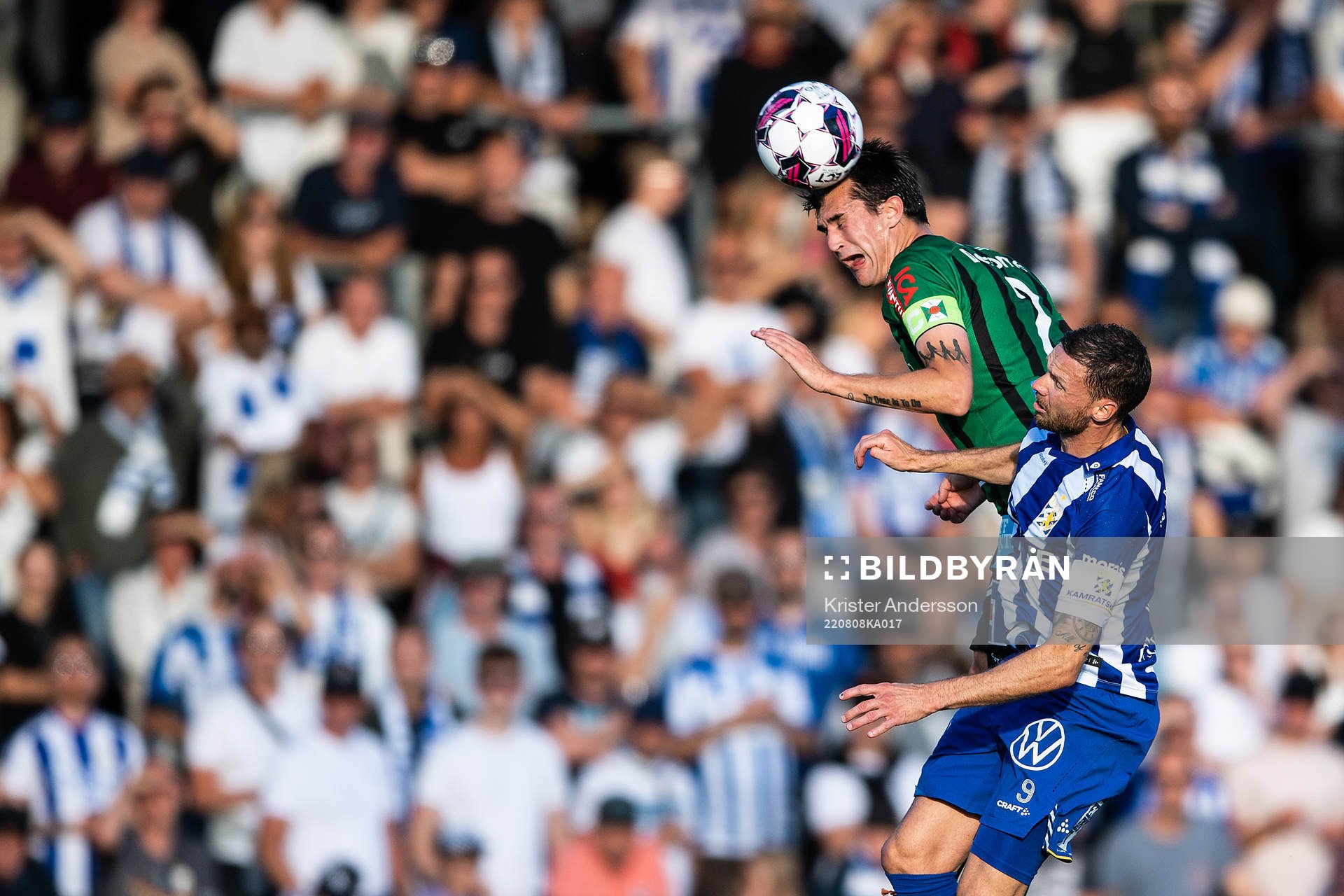 Varbergs Jon Birkfeldt och IFK Göteborgs Marcus Berg